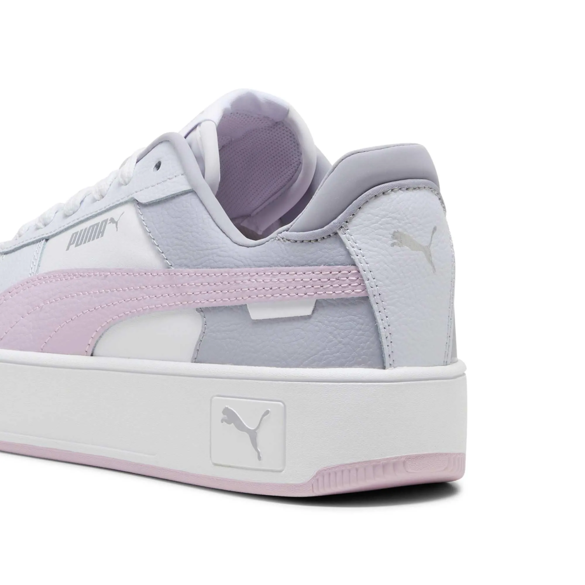 PUMA Women's Carina Street Sneakers, Puma White Grape Mist Puma Silver, 36 EU - immagine 2