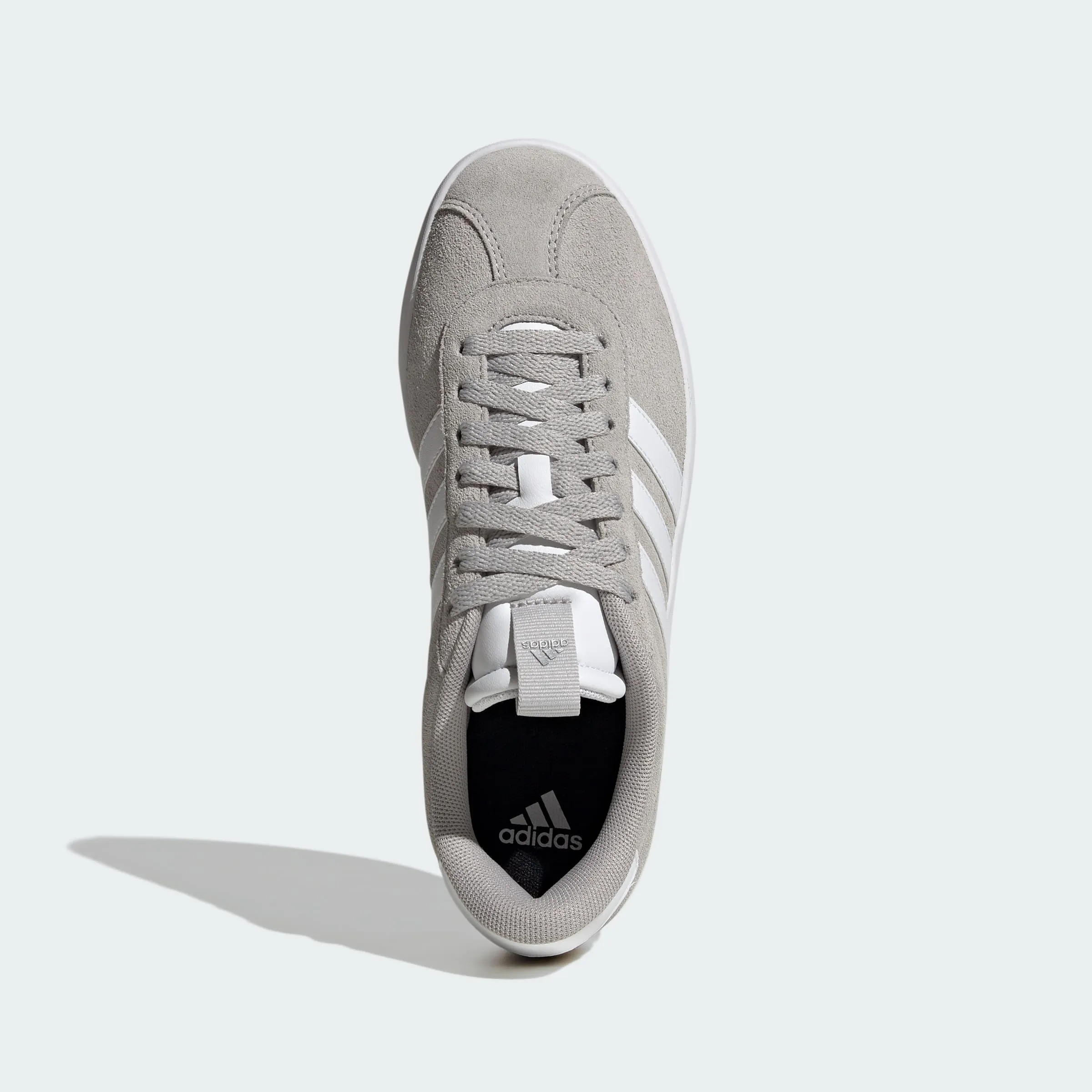 adidas VL Court 3.0 Shoes - Grey Two / Cloud White / Silver Metallic - 43 1/3 EU - immagine 3