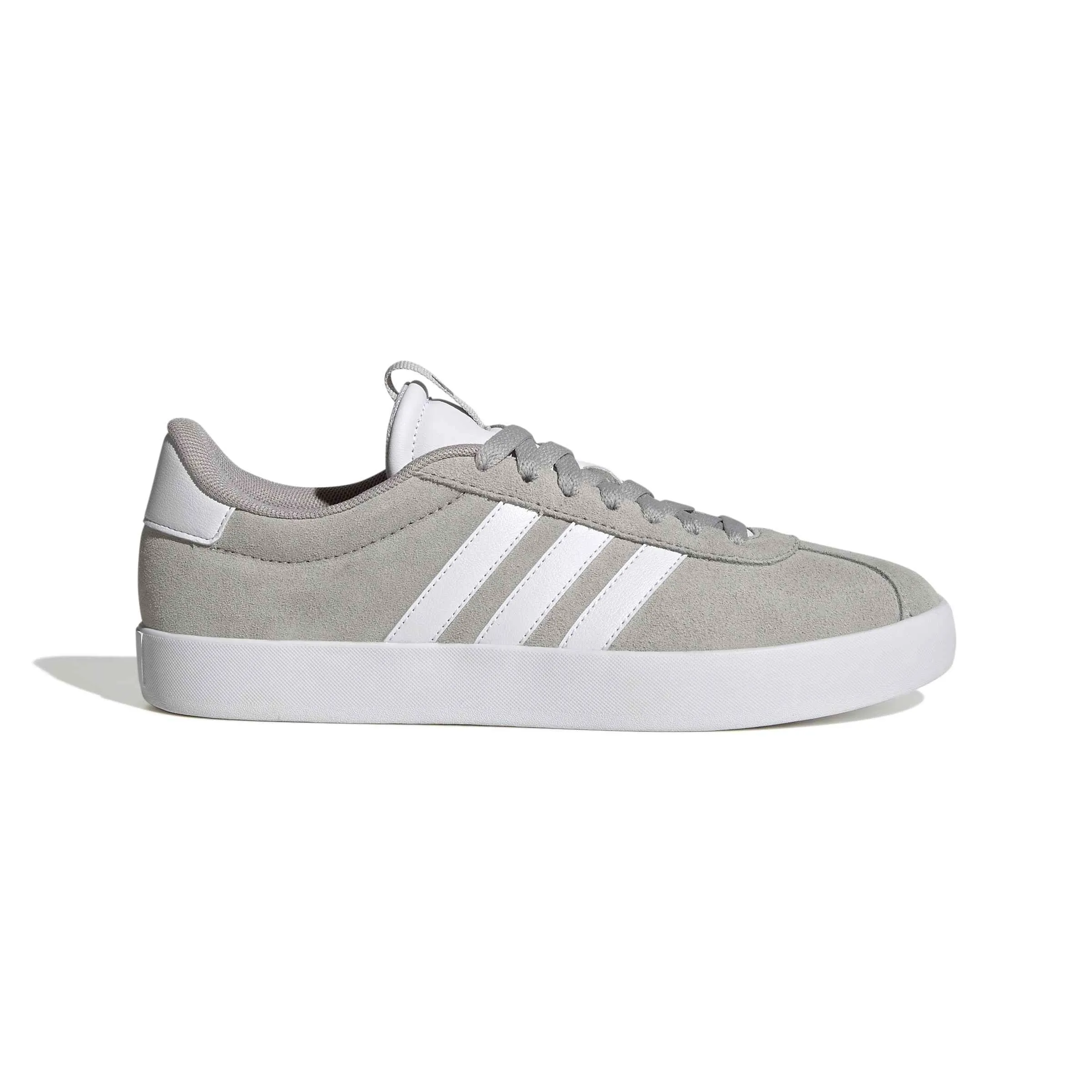 adidas VL Court 3.0 Shoes, Grey Two / Cloud White / Silver Metallic, 36 2/3 EU - immagine 2