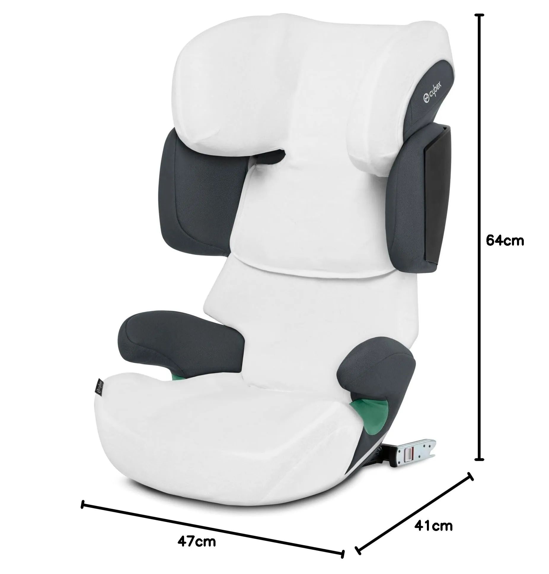 Cybex Solution X i-Fix Seggiolino Auto, 3-12 Anni (100-150 cm, 15-50 kg), Cobblestone Grey - immagine 11