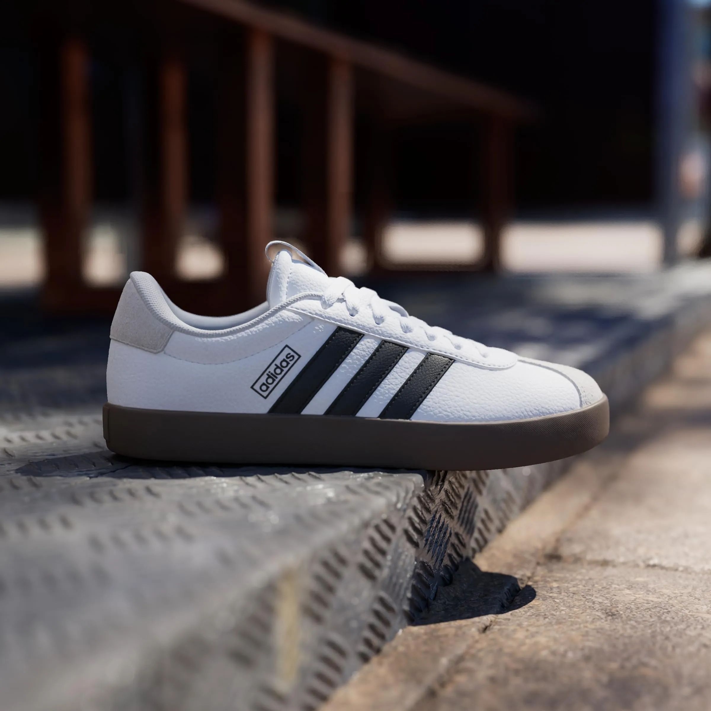 adidas VL Court 3.0 Shoes - Cloud White/Core Black/Grey One - 37 1/3 EU - immagine 2