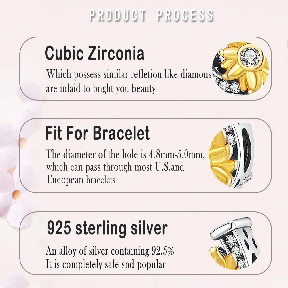 LNQOBU Ciondolo Charm Donna in Argento Sterling 925 per Bracciali e Collane - immagine 5