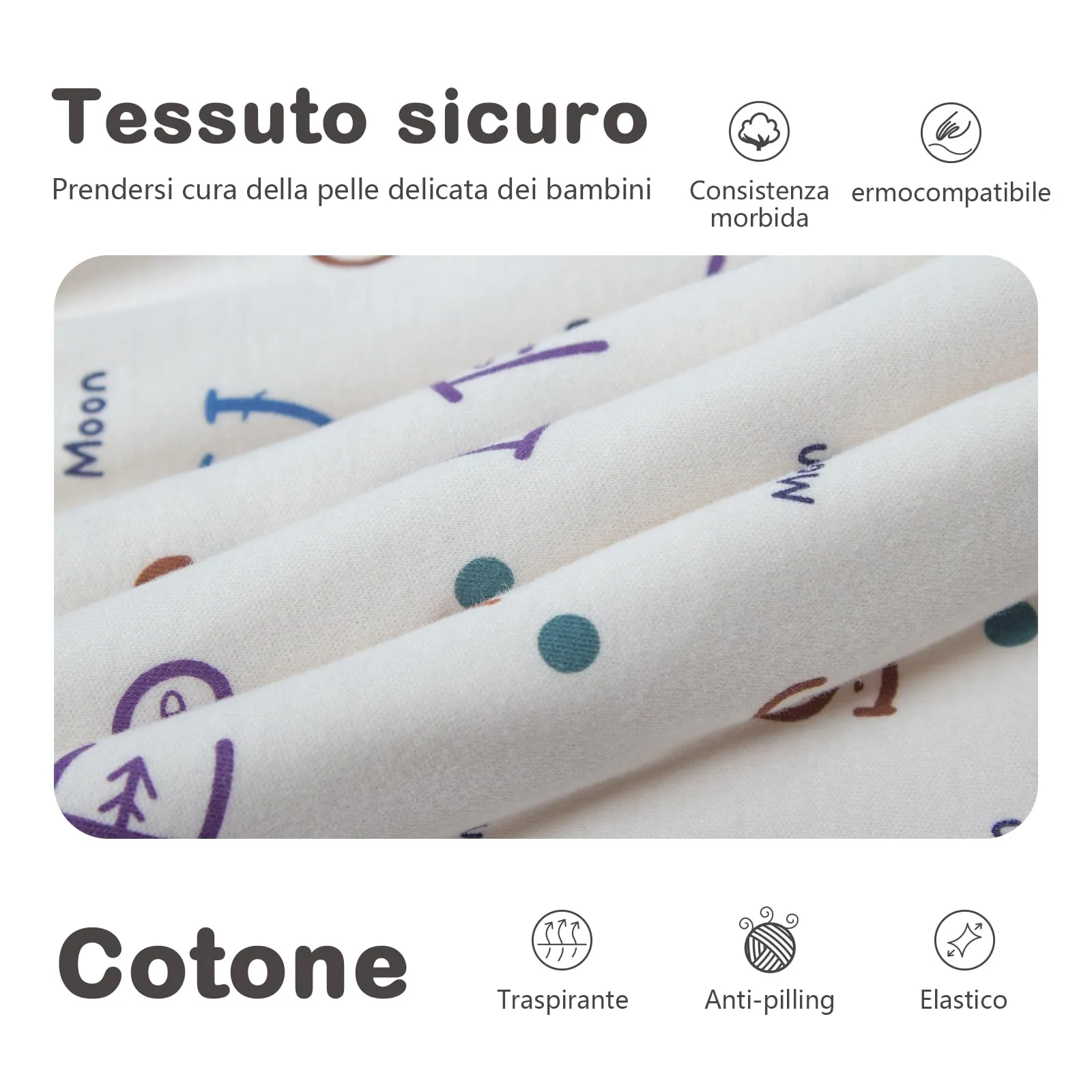 MIKAFEN Sacco Nanna con Gambe per Bambini, 2.5 Tog, 6-18 Mesi - immagine 5