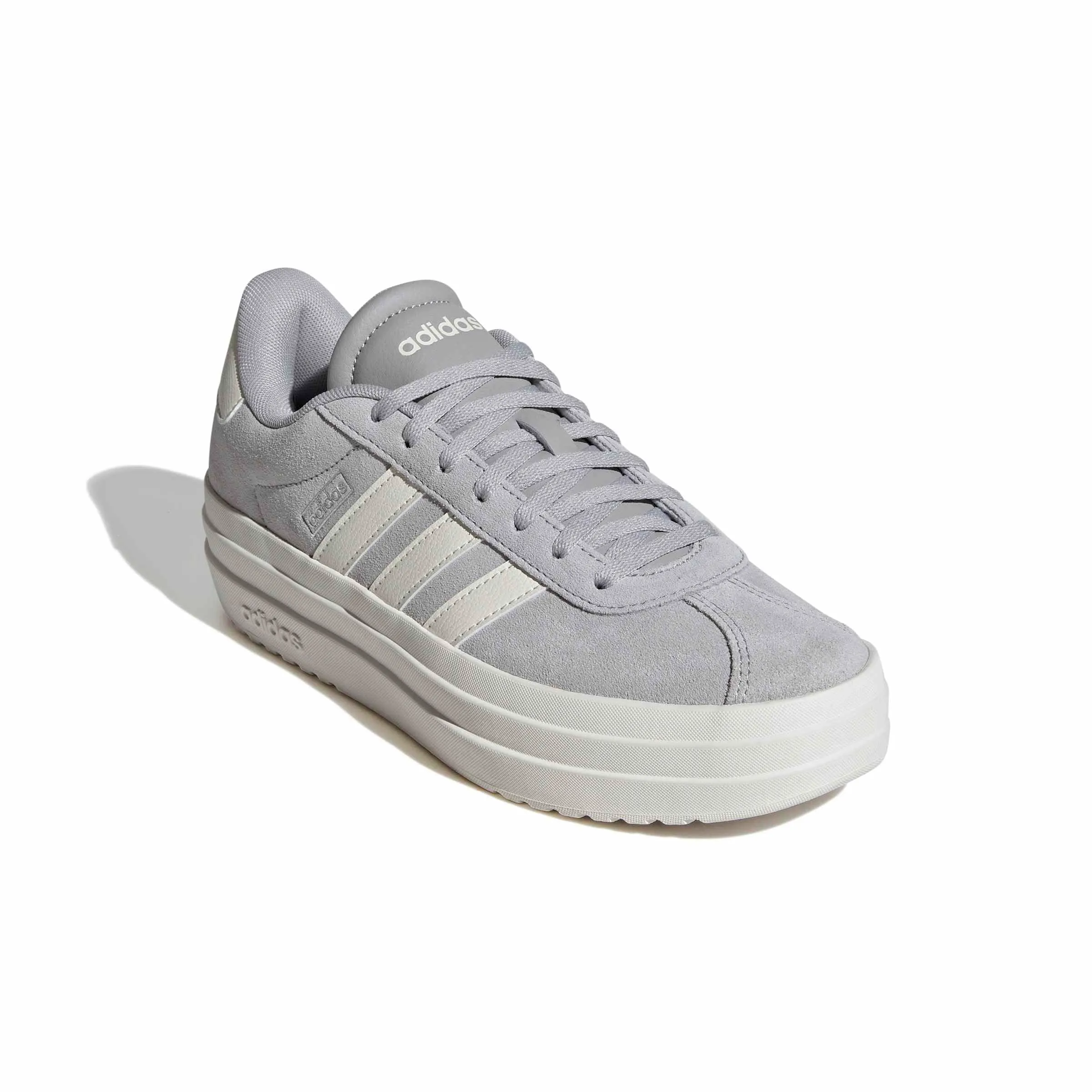 adidas VL Court Bold Basket Donna, Grigio Bianco sporco Bianco, 42 EU - immagine 4