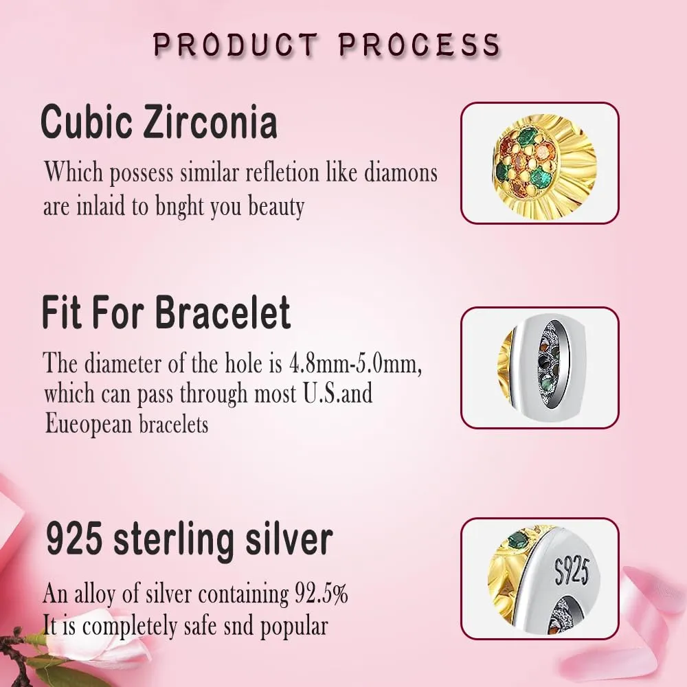 LNQOBU Ciondolo Charm Donna in Argento Sterling 925 per Bracciali e Collane - immagine 4