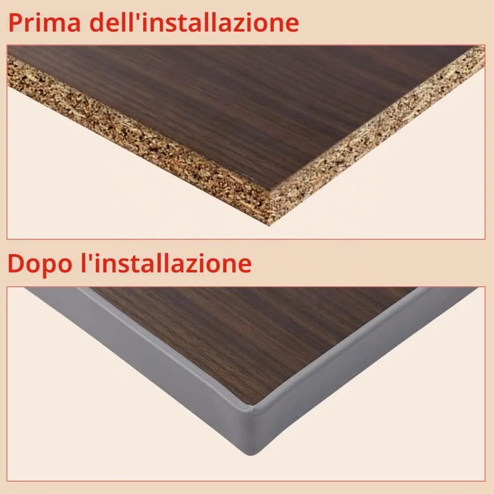 Flintronic Bordatura Autoadesiva a Forma di U, 3m x 12mm - immagine 5