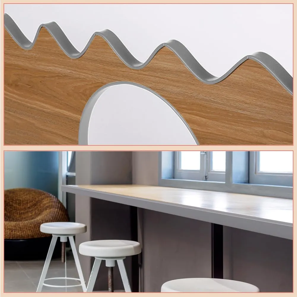 Flintronic Bordatura Autoadesiva a Forma di U in TPE, 3m x 16mm, Grigio - immagine 8