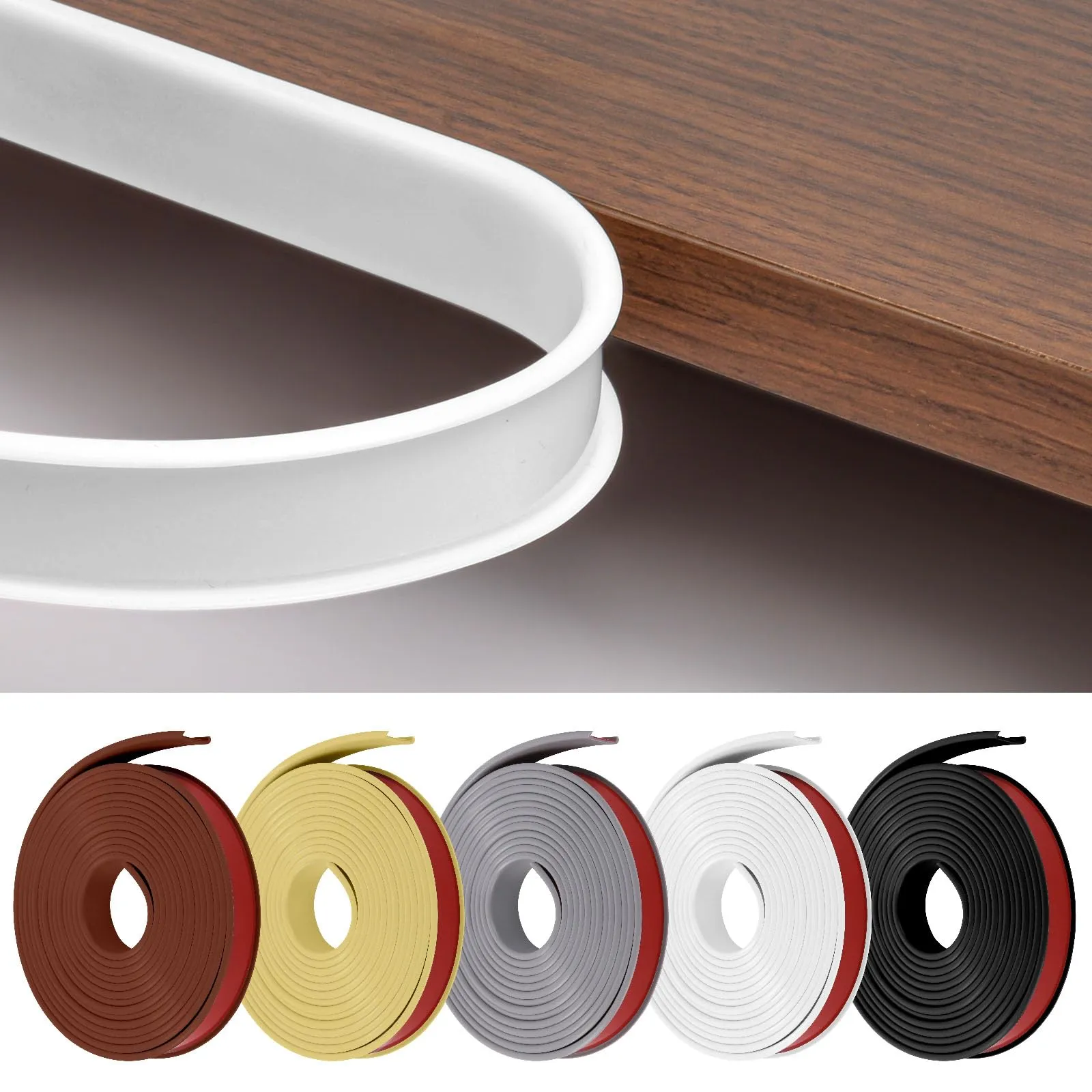 Flintronic Bordatura Autoadesiva per Mobili a Forma di U, 3m × 18mm - immagine 9