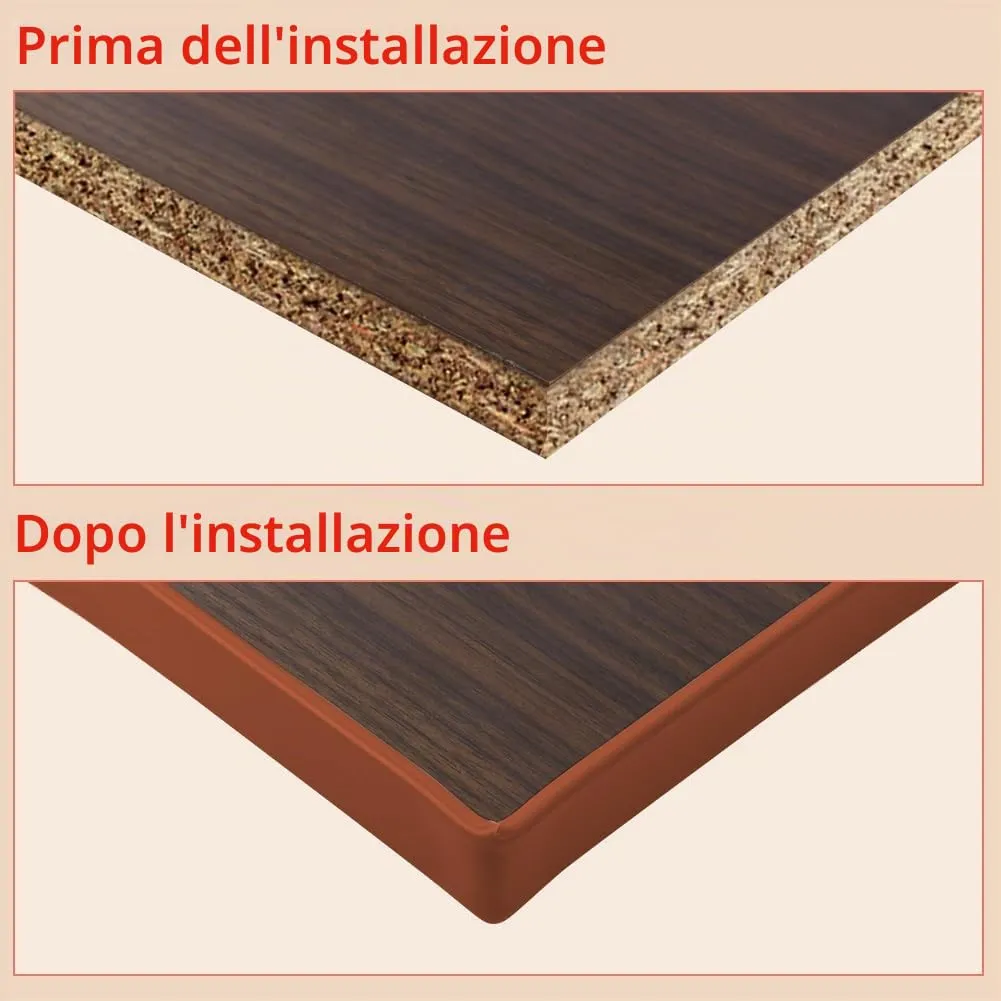 Flintronic Bordatura Autoadesiva a Forma di U in TPE, 3m x 12mm - immagine 5