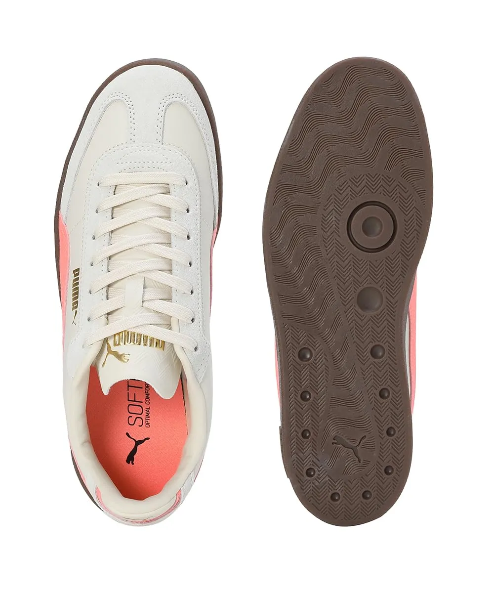 Puma Club II Era Sneaker, Alpine Snow-Fluro Peach PES-Gum, 44.5 EU - immagine 6