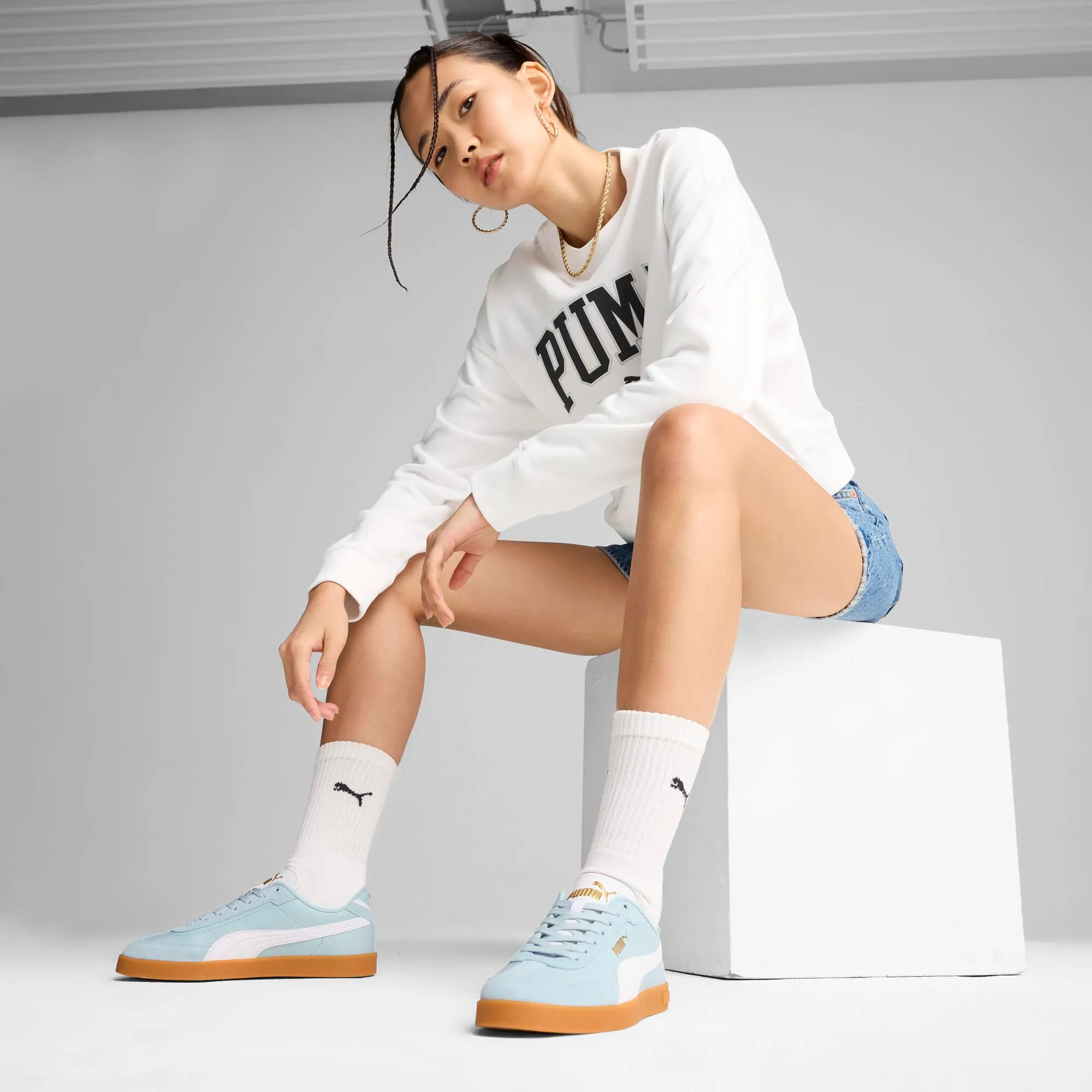 Puma Club II Era Sneaker, Frosted Dew-Puma White-Gum, 41 EU - immagine 8