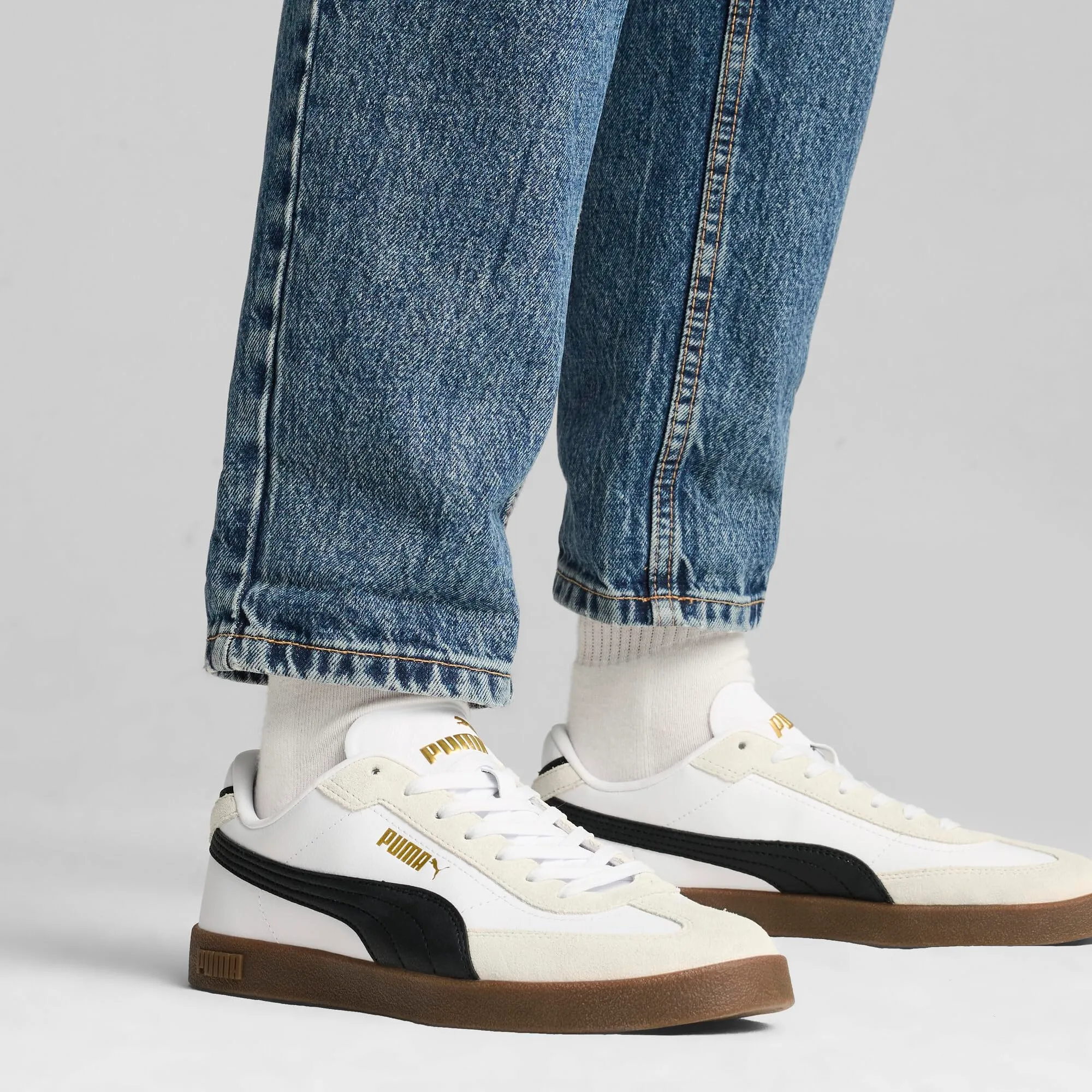 Puma Club II Era Sneaker - Puma White-Puma Black-Vapor Gray, 40.5 EU - immagine 9