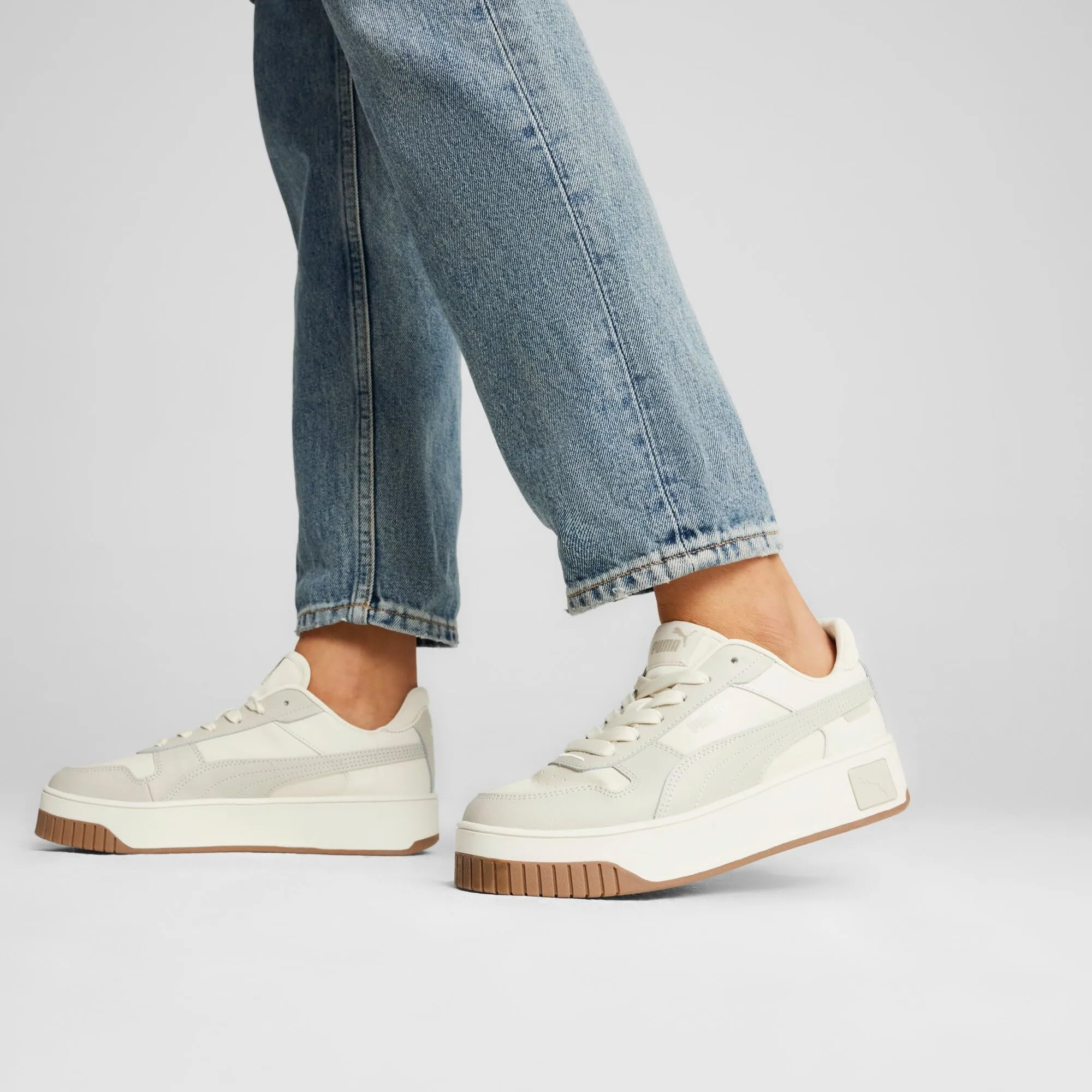 PUMA Women's Carina Street Sneakers, Alpine Snow Desert Dust, 43 EU - immagine 9
