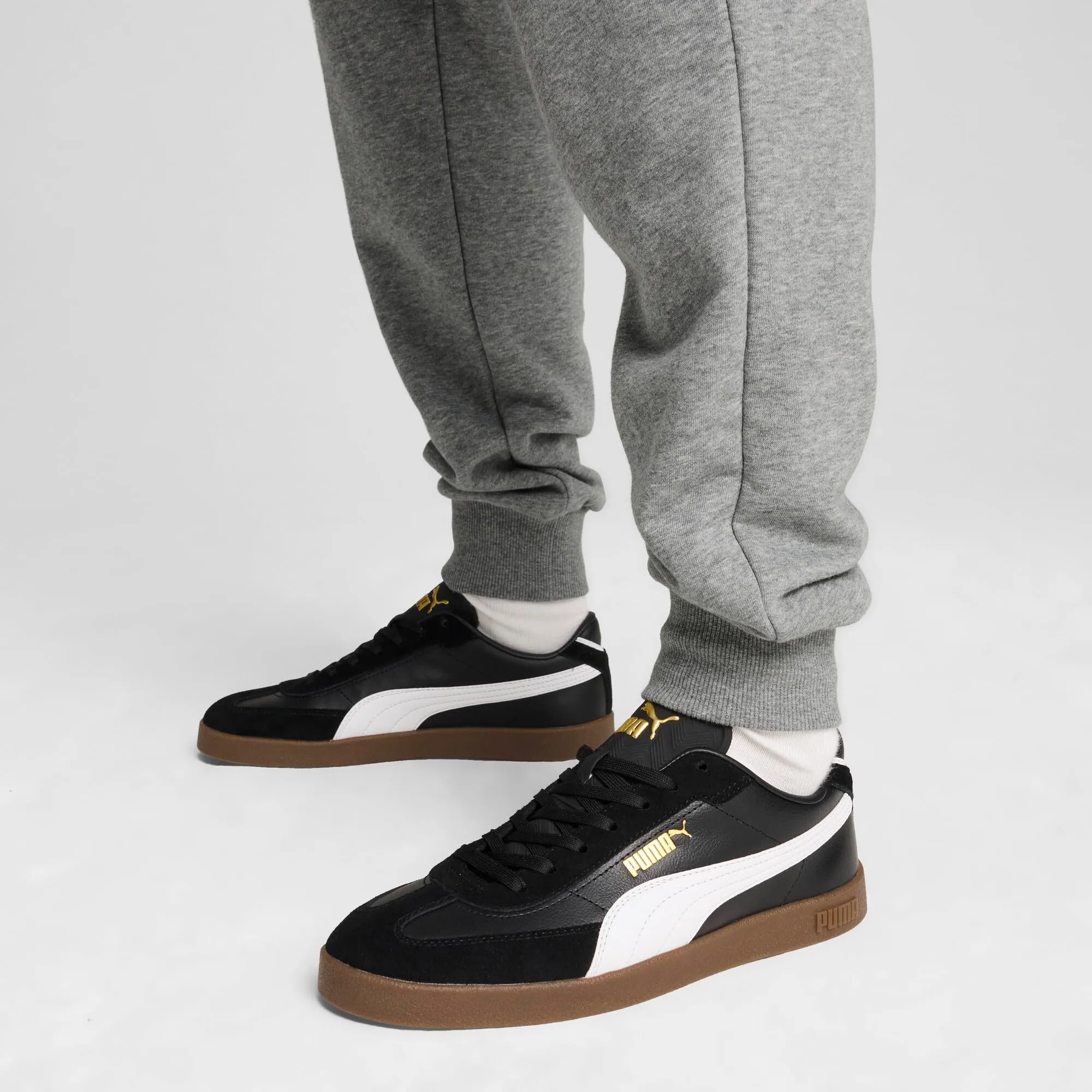 Puma Club II Era Sneaker, Black-White-Gold, 40 EU - immagine 2