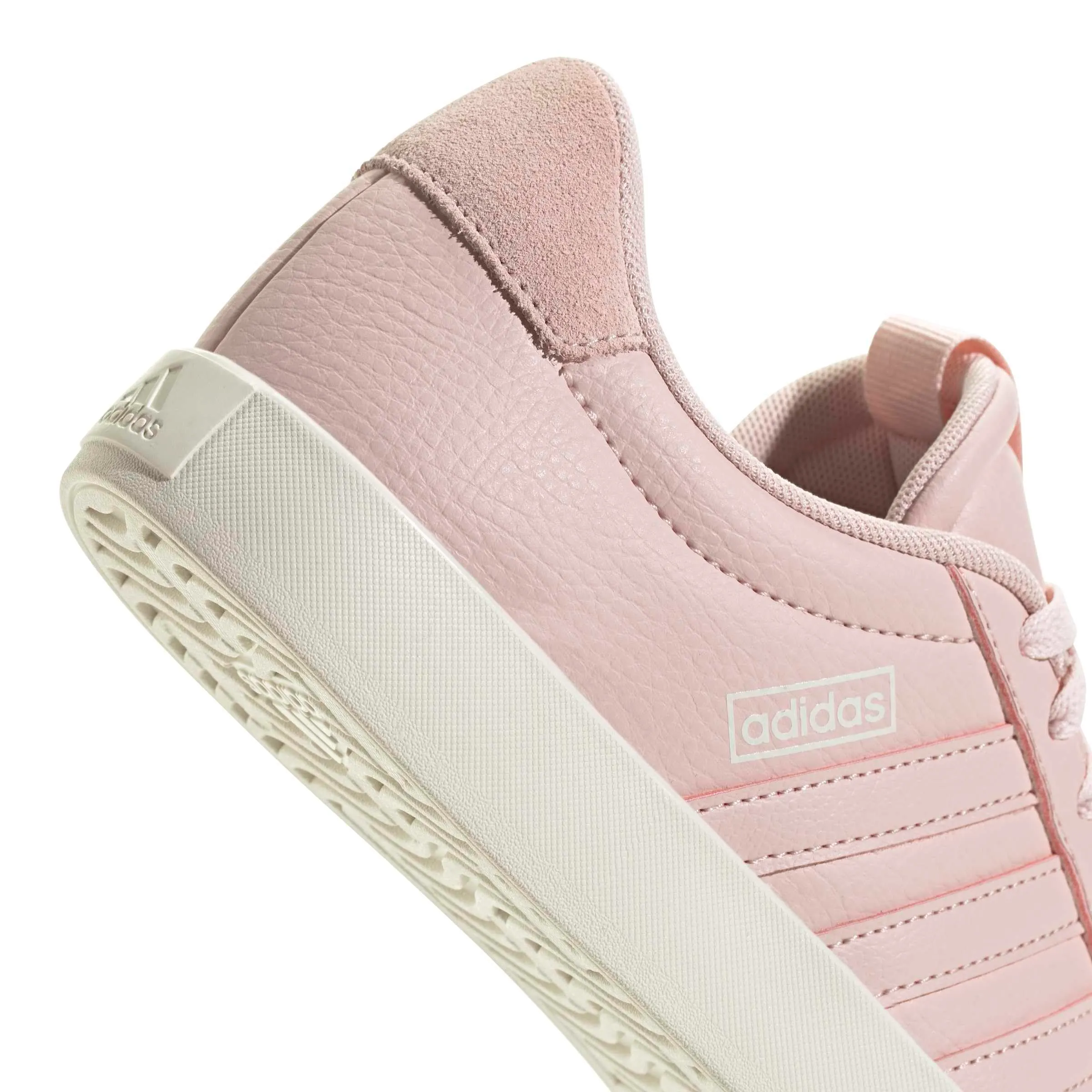 adidas VL Court 3.0 Skateboarding Shoes, Women's, Sand Pink/Off White, 41 EU - immagine 6