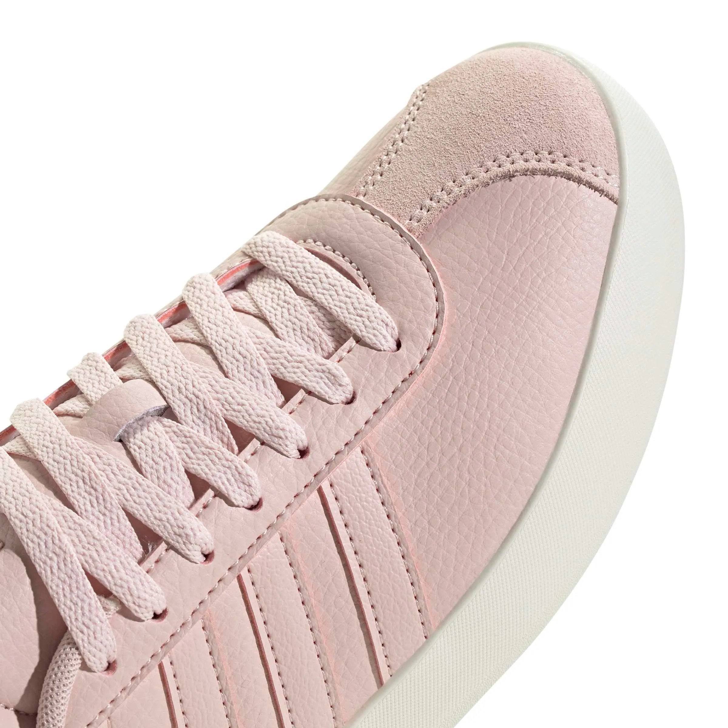 adidas VL Court 3.0 Skateboarding Shoes, Women's, Sand Pink/Off White, 41 EU - immagine 7