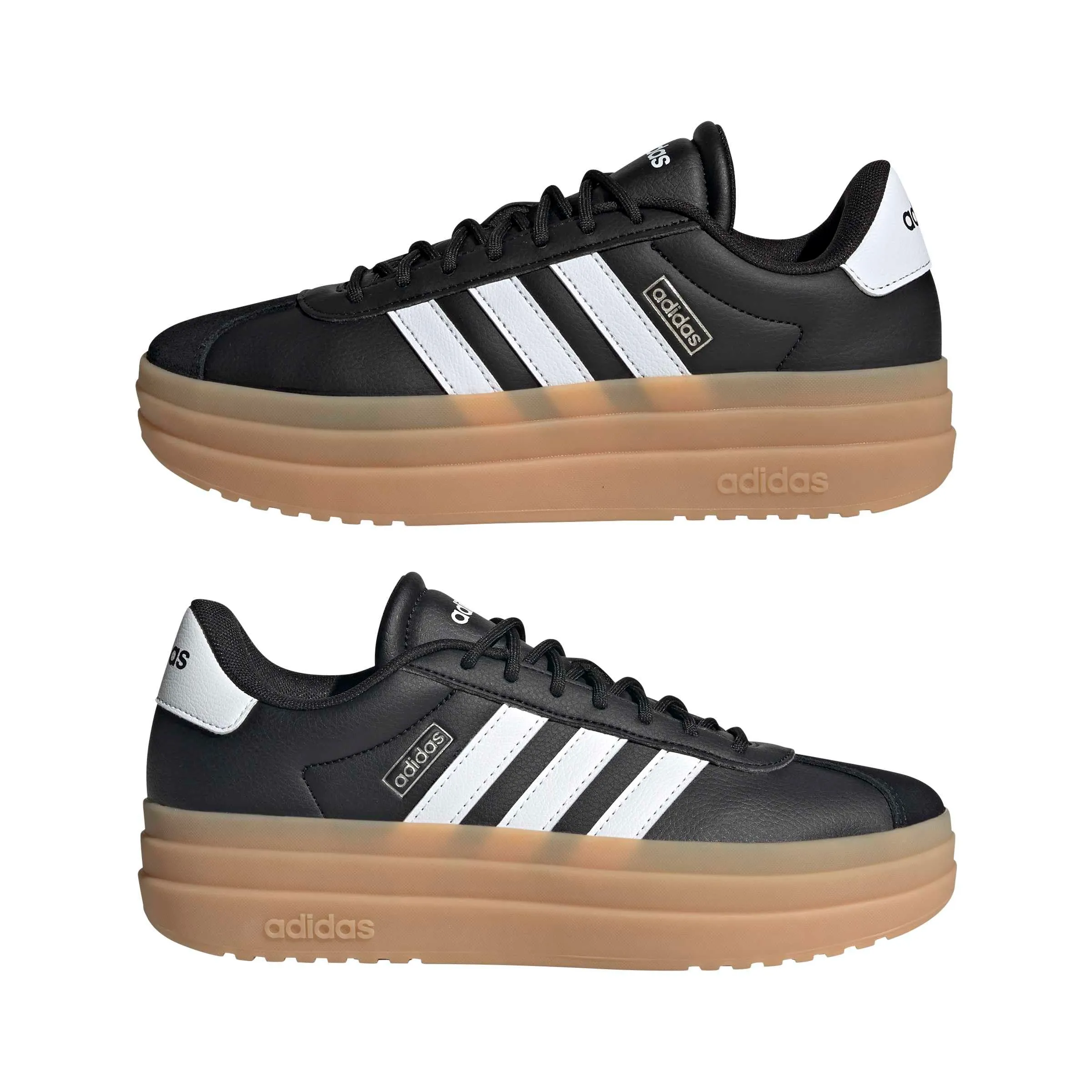 Adidas VL Court Bold Donna - Nero, Bianco, Metallizzato - 40 EU - immagine 9