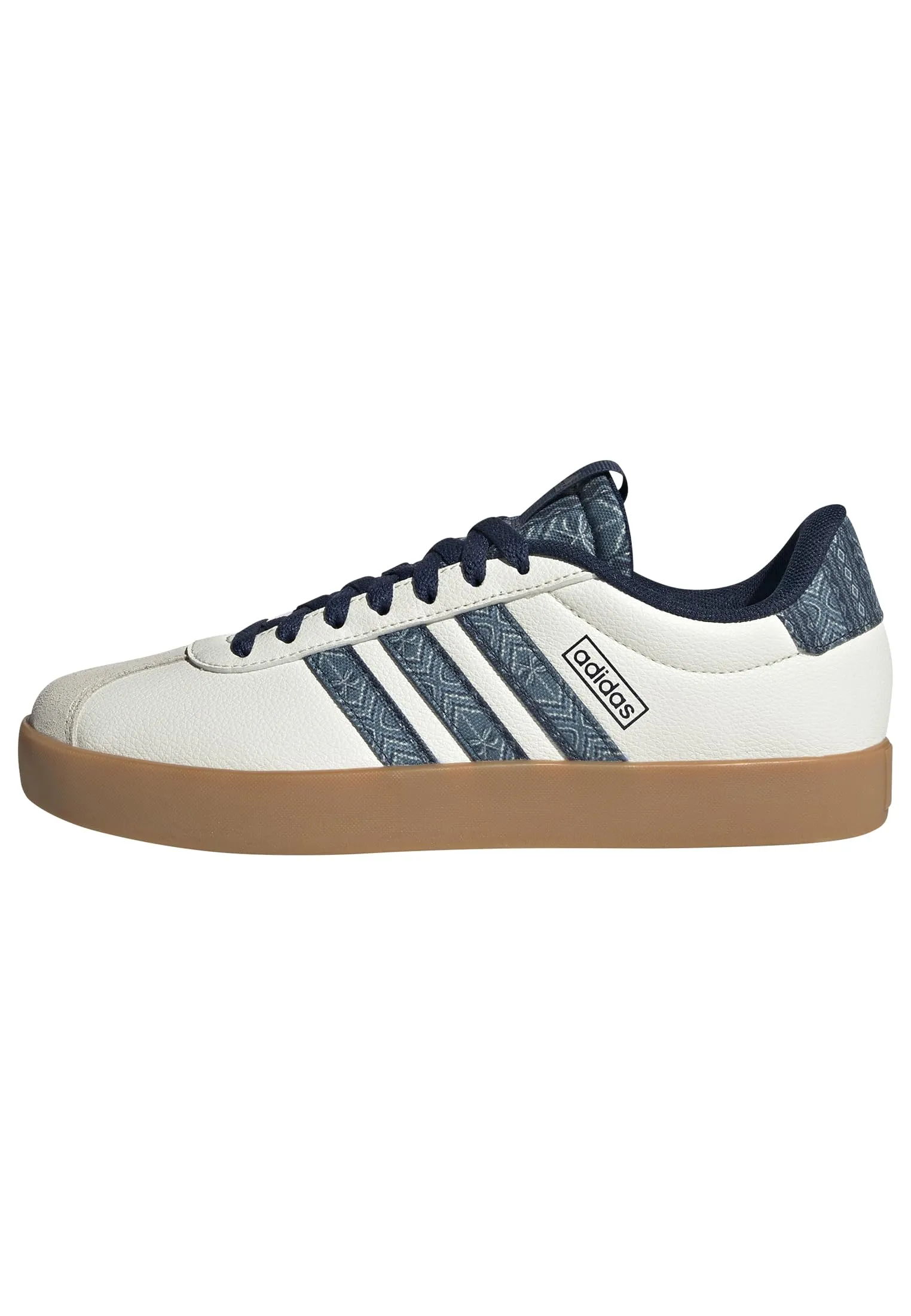adidas VL Court 3.0 Sneaker da donna, Bianco sporco/indaco notturno/gomma, 7.5 - immagine 1