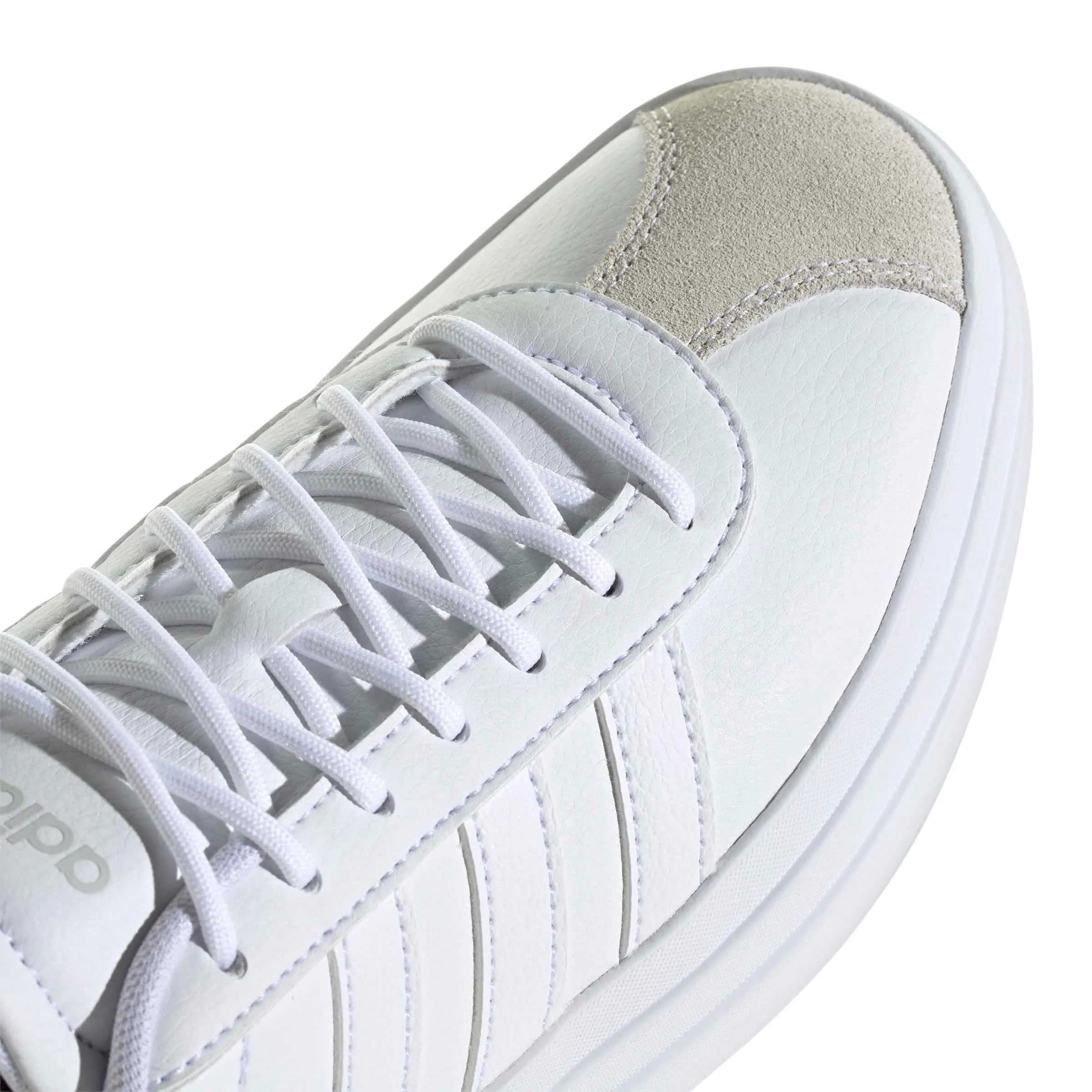 Adidas Women's VL Court Bold Sneaker - White/White/Crystal White - 9 - immagine 7