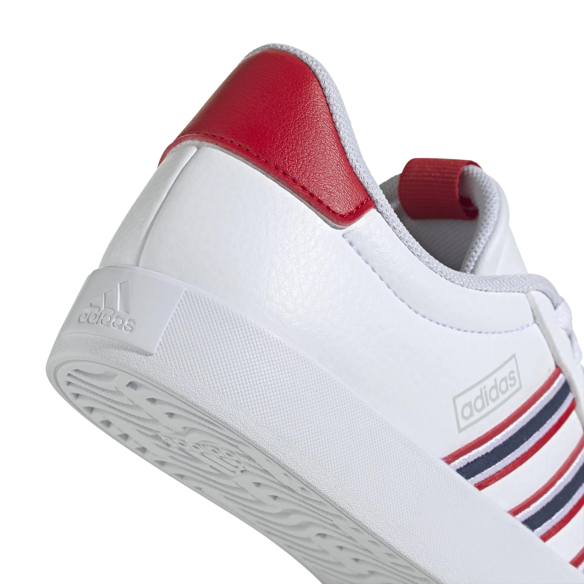 adidas VL Court 3.0 Women's Sneakers - White/Navy/Scarlet - IH3207 - immagine 6