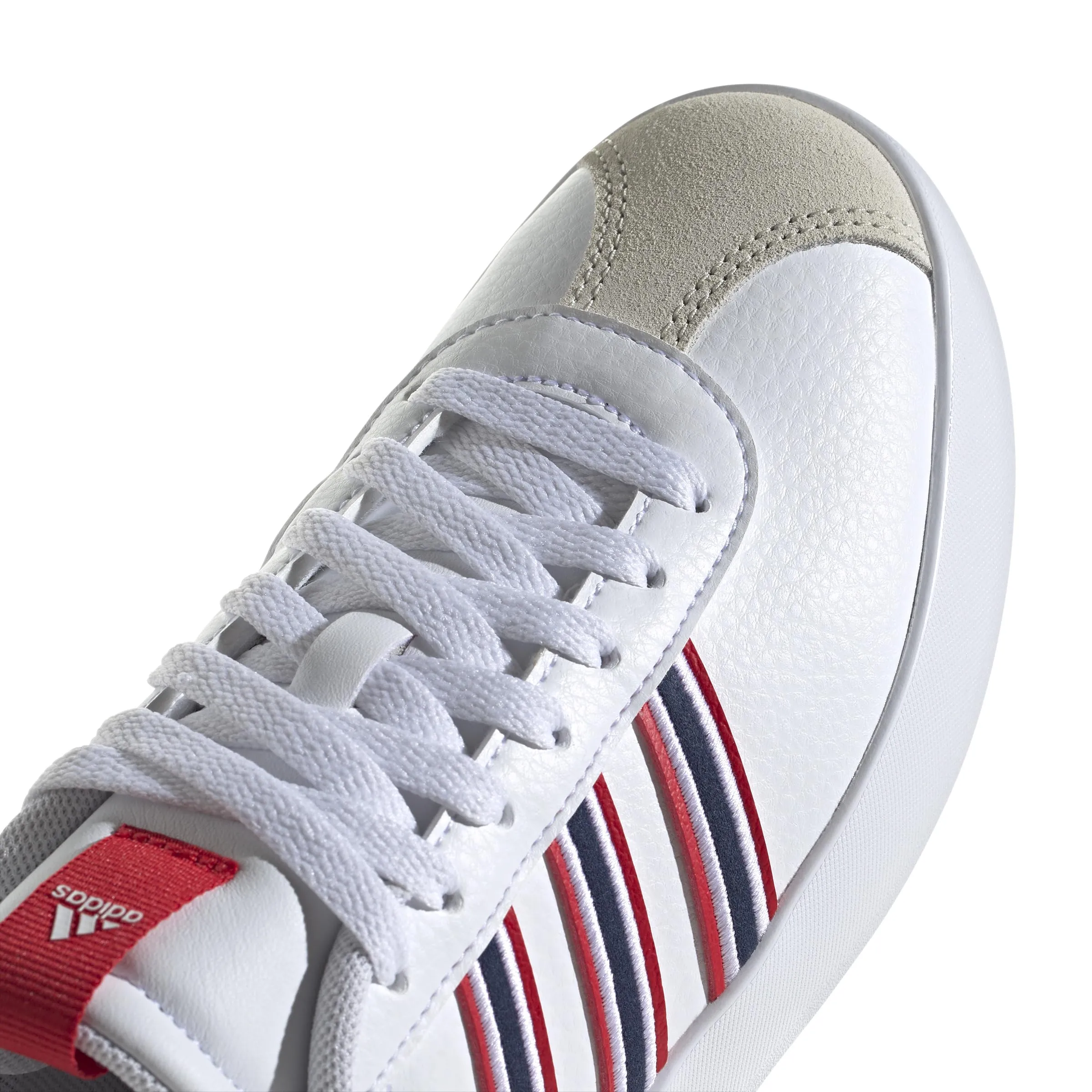 adidas VL Court 3.0 Women's Sneakers - Bianco/Blu navy (Team Navy) / Better Scarlet, 5.5 - immagine 7