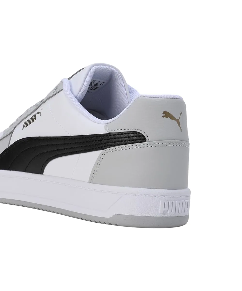 Puma Caven 2.0 Unisex Sneakers, White Black Ash Gray Gold, 40.5 EU - immagine 6