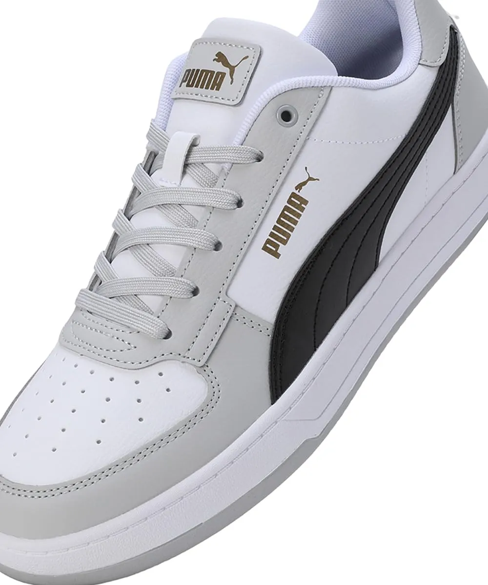 Puma Caven 2.0 Unisex Sneakers, White Black Ash Gray Gold, 40.5 EU - immagine 9