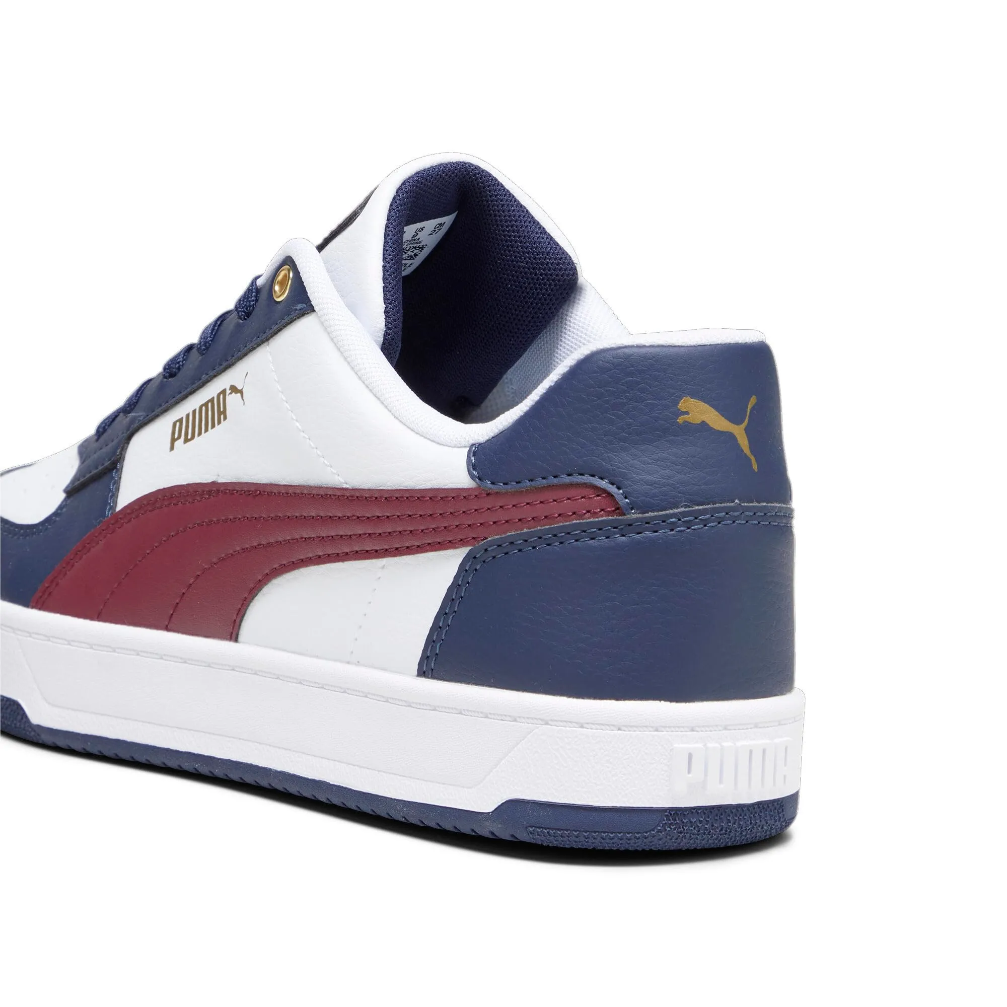 PUMA Caven 2.0 Unisex Sneakers - White Dark Jasper Navy Gold, 44.5 EU - immagine 5