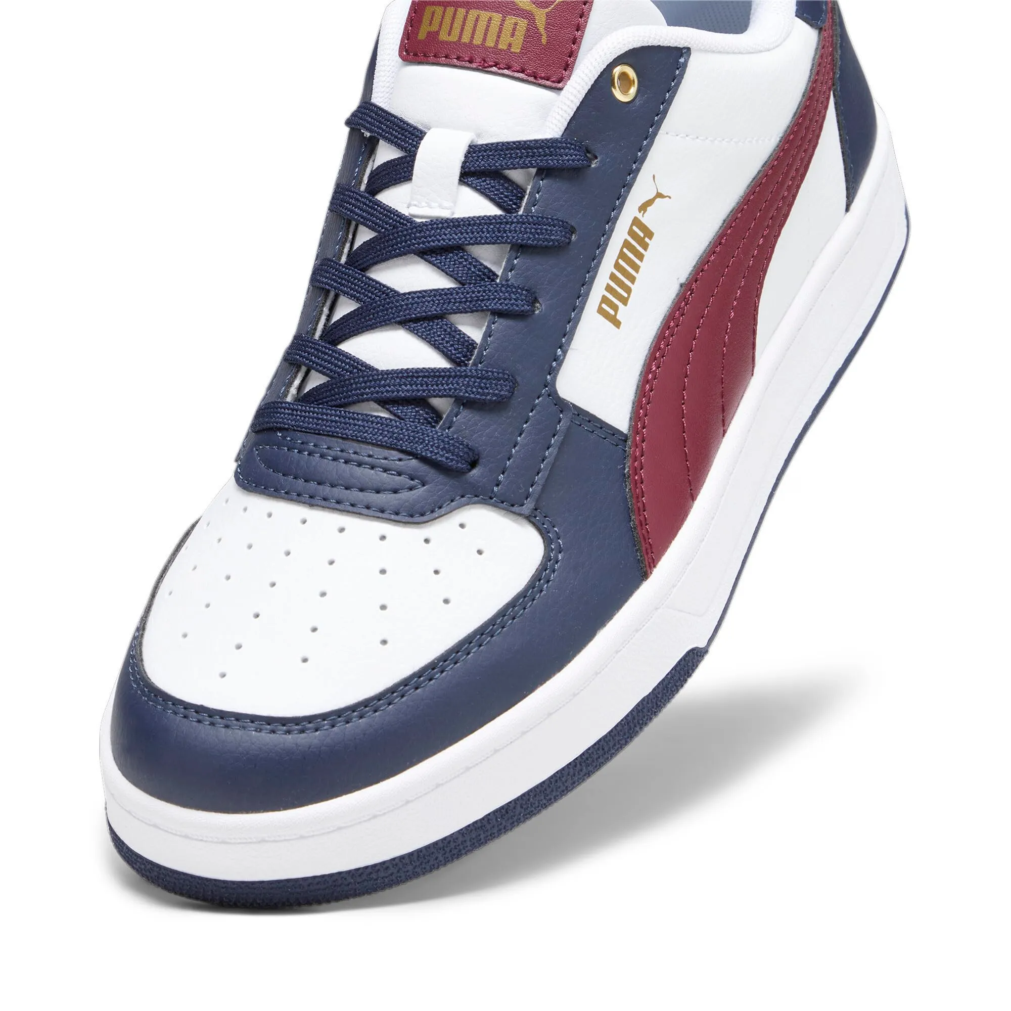 PUMA Caven 2.0 Unisex Sneakers - White Dark Jasper Navy Gold, 44.5 EU - immagine 8