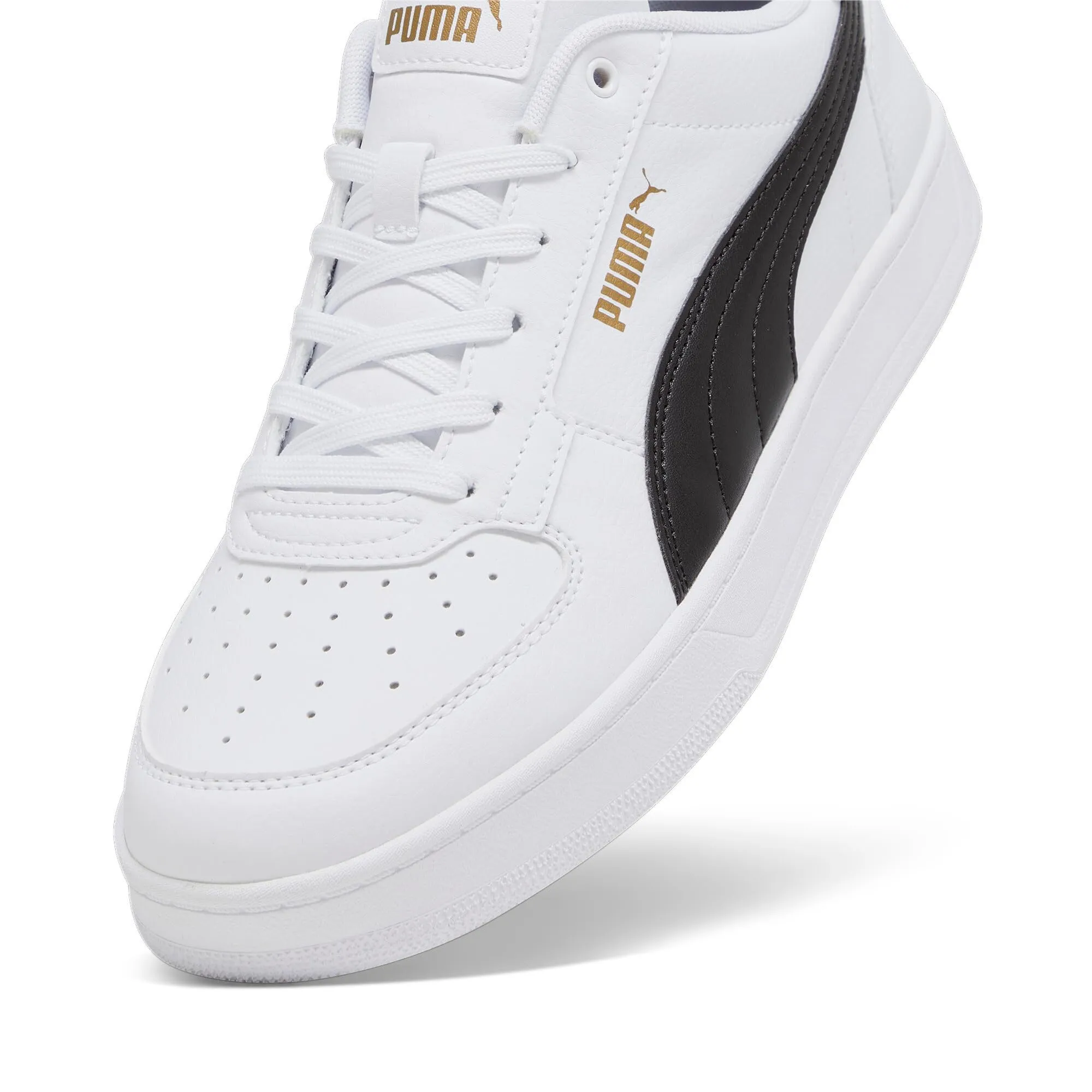 PUMA Caven 2.0 Unisex Sneakers - White Black Gold, 38.5 EU - immagine 8