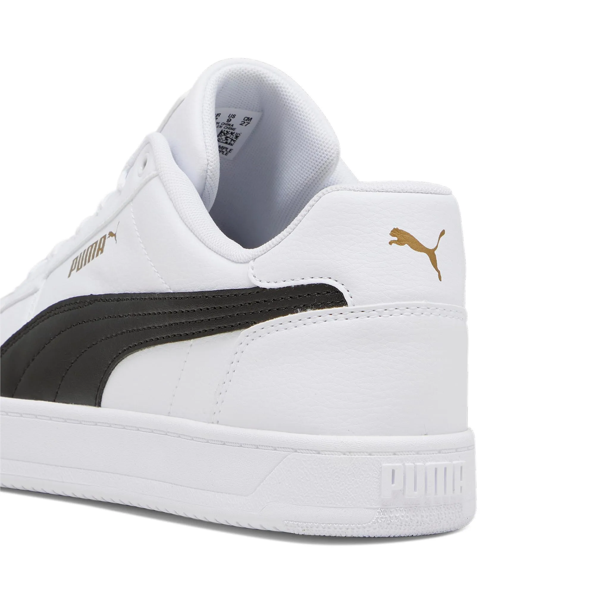 PUMA Caven 2.0 Unisex Sneakers - White Black Gold, 42.5 EU - immagine 5