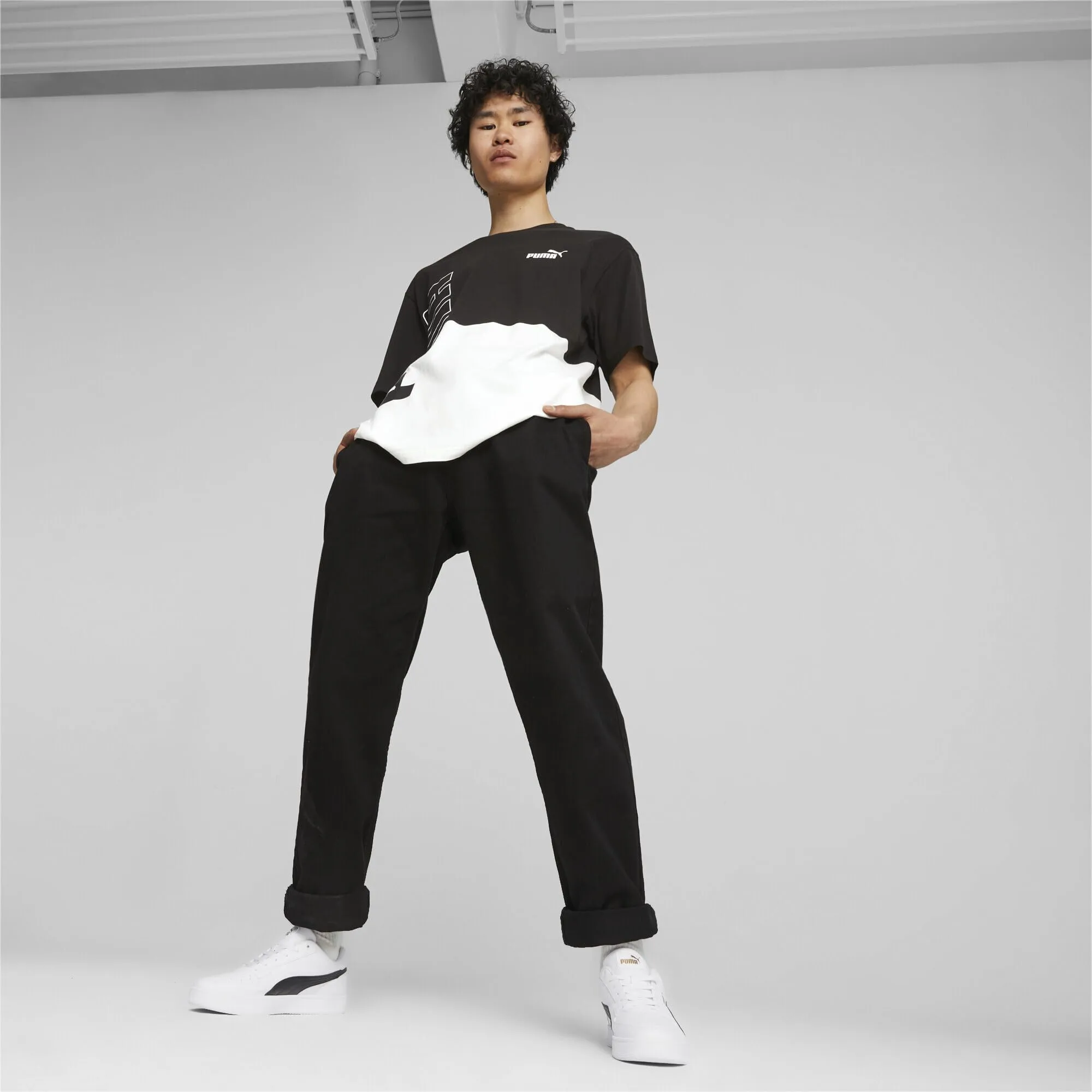 PUMA Caven 2.0 Unisex Sneaker, White Black Gold, 40.5 EU - immagine 3