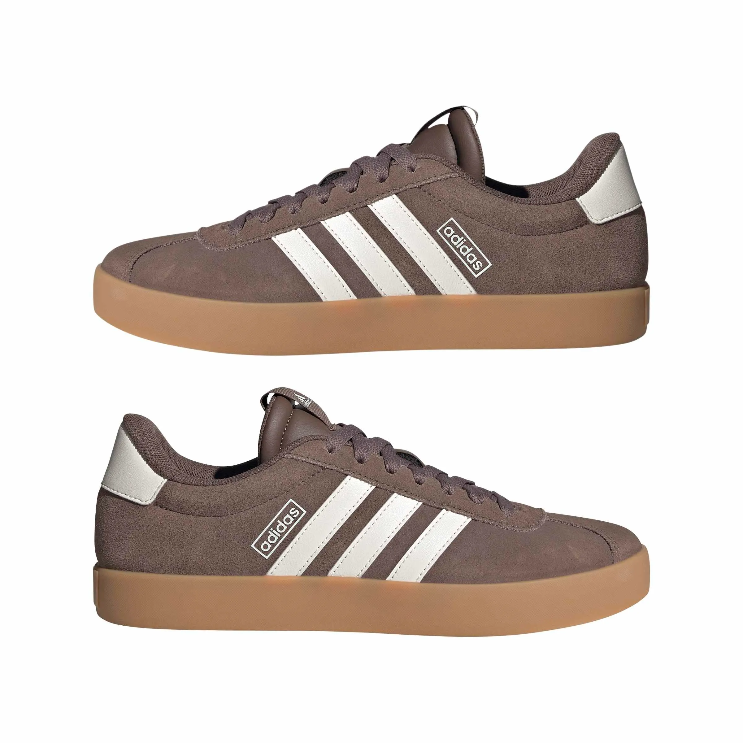 adidas VL Court 3.0 Skateboarding Shoes Low, Caffè Preamato Bianco Gis, 28.0 cm - immagine 8