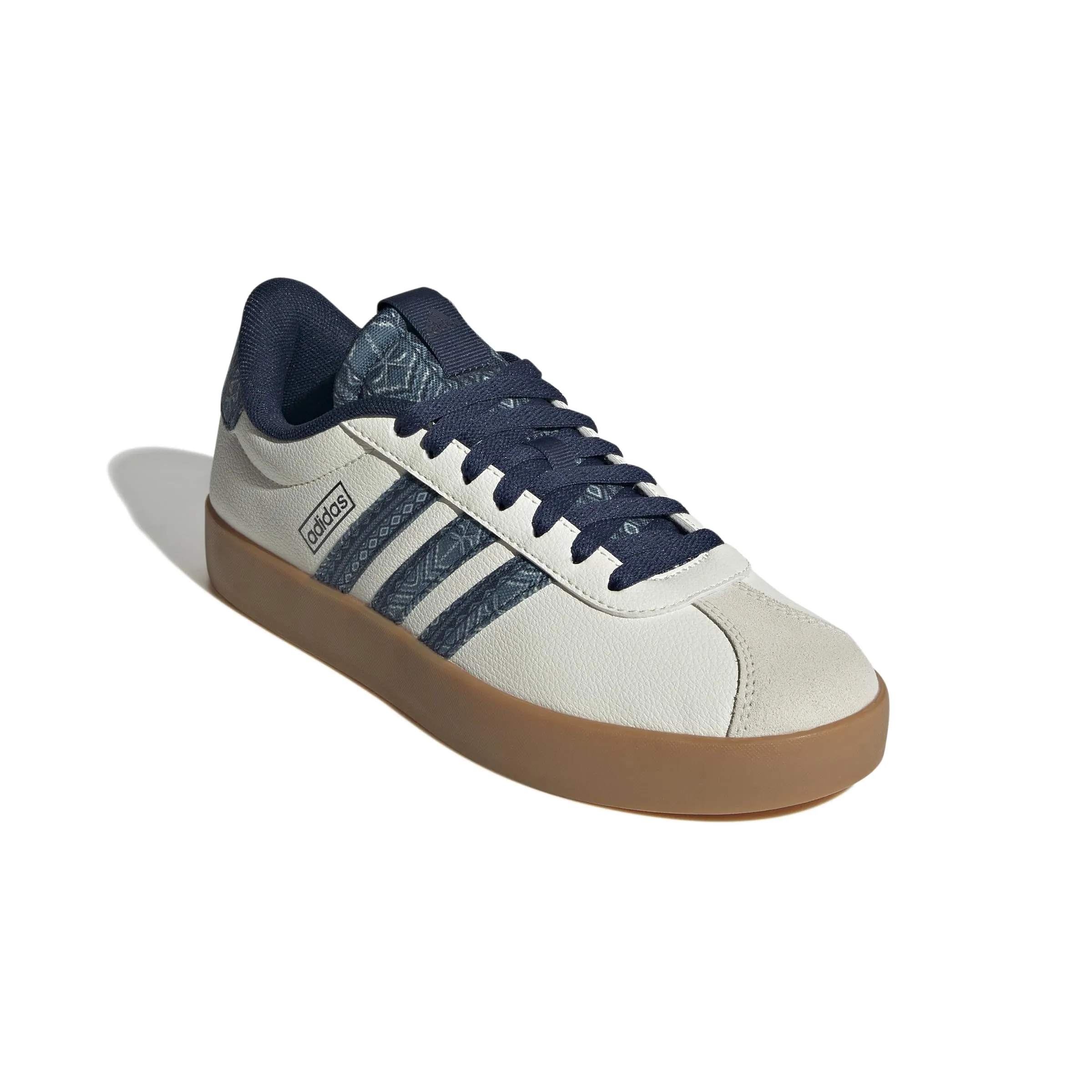 adidas VL Court 3.0 Sneaker da donna, Bianco sporco/indaco notturno/gomma, 6.5 - immagine 4