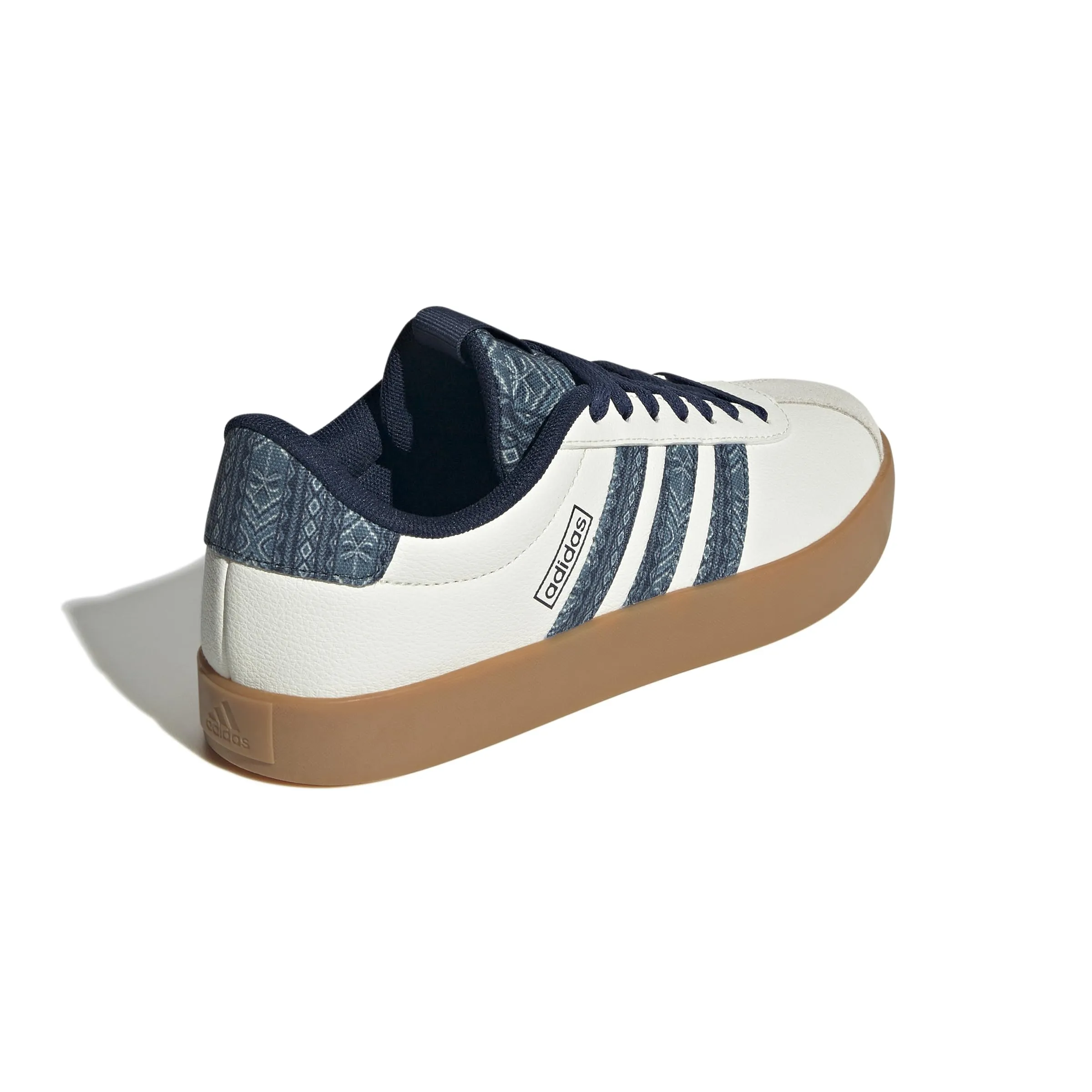 adidas VL Court 3.0 Sneaker da donna, Bianco sporco/indaco notturno/gomma, 6.5 - immagine 5