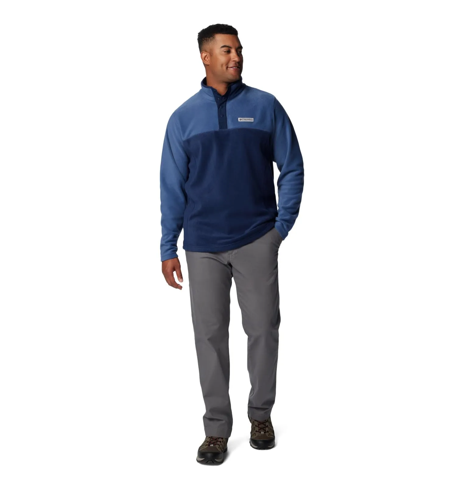 Columbia Steens Half Snap II Men's Pullover, Navy/Dark Mountain, XS - immagine 4