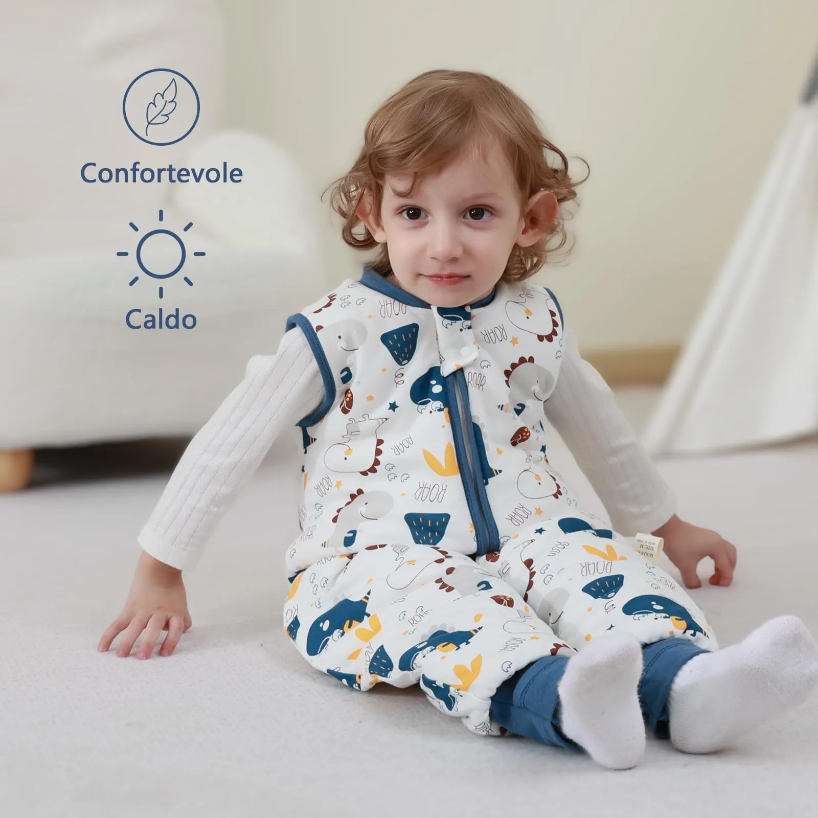 MIKAFEN Sacco Nanna con Gambe per Bambini 2,5 Tog, 3-4 anni - immagine 2