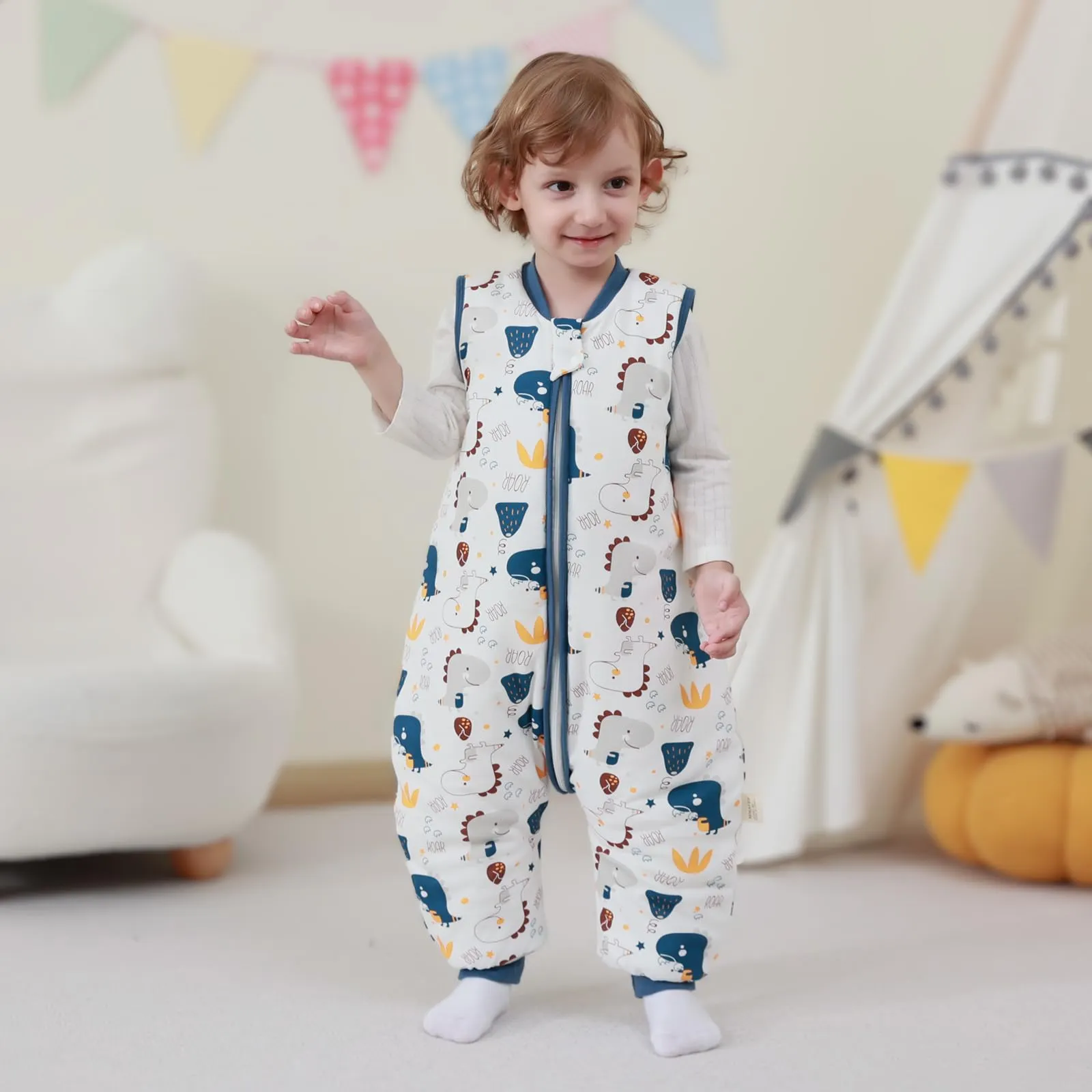MIKAFEN Sacco Nanna con Gambe per Bambini 2,5 Tog, 3-4 anni - immagine 3