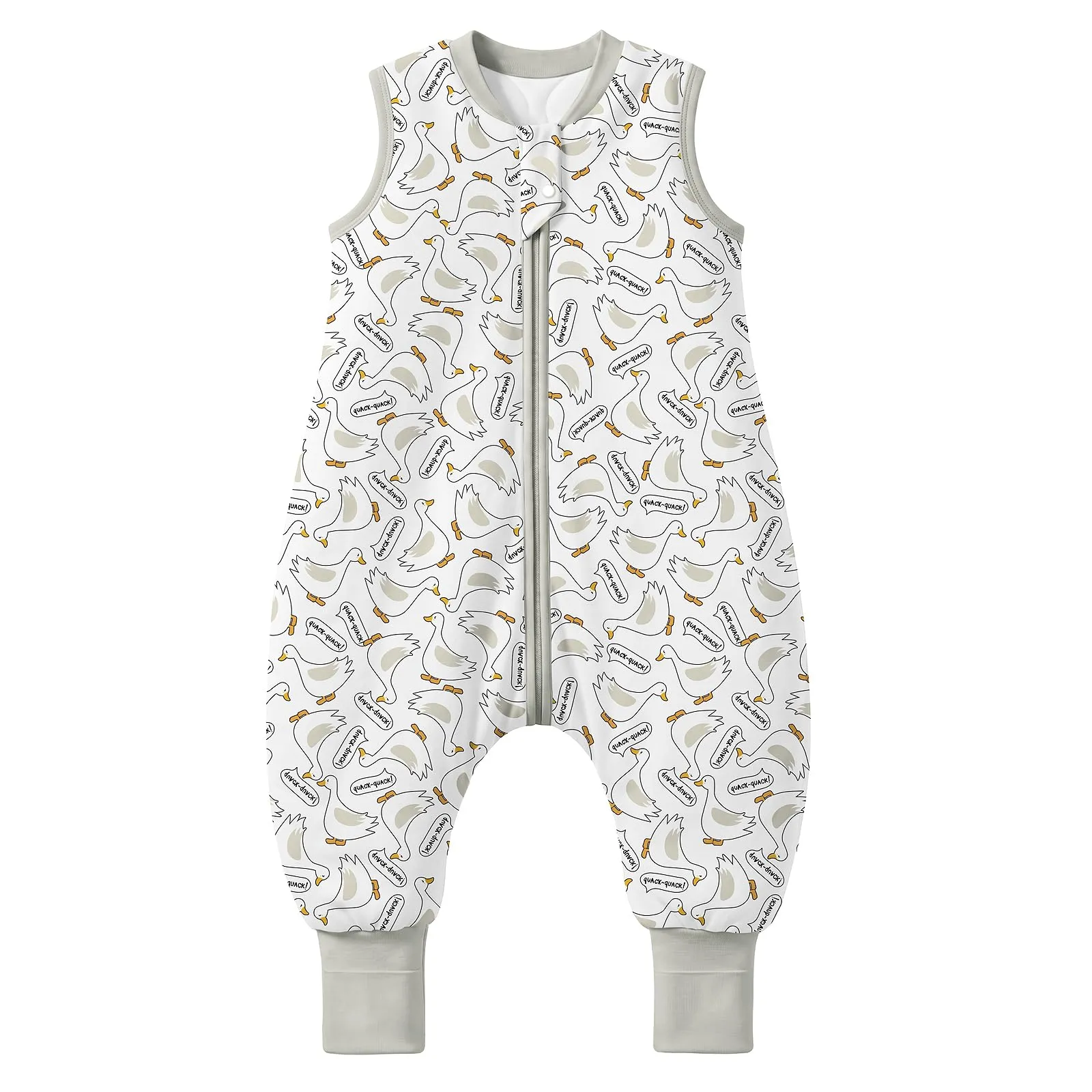 MIKAFEN Sacco Nanna Invernale con Gambe per Bambini, 2.5 Tog, Cotone, 75-85 cm (6-18 mesi), Anatra - immagine 1