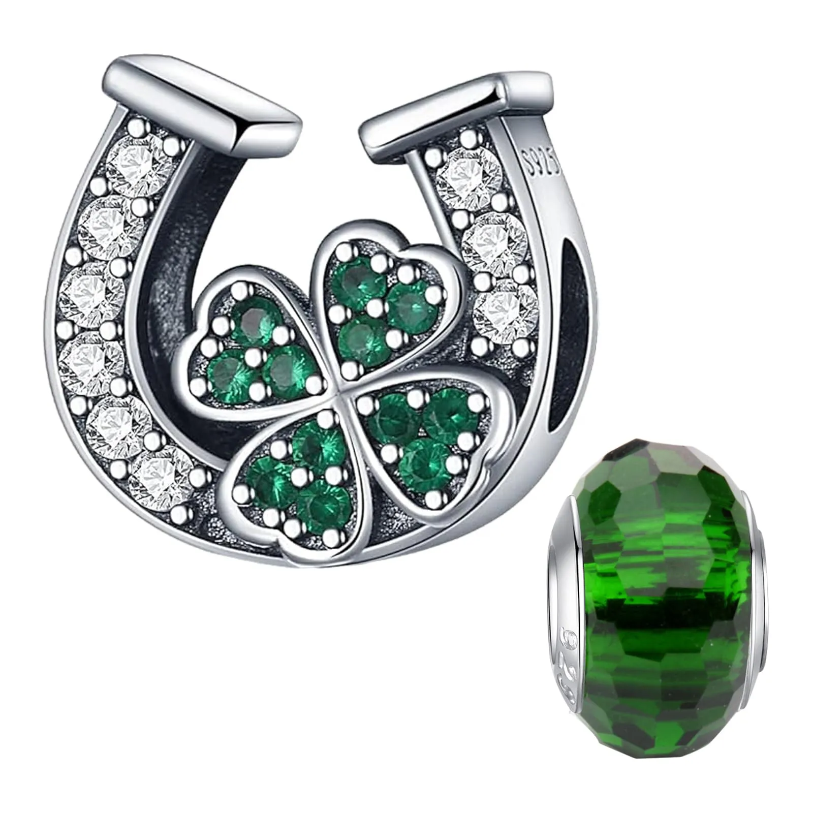 LNQOBU Ciondolo in argento 925 con Zirconia cubica per braccialetti e collane europei Pandora - immagine 1