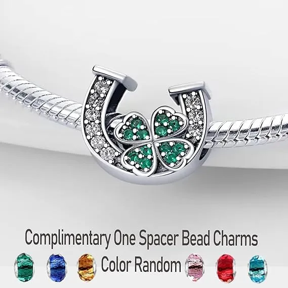 LNQOBU Ciondolo in argento 925 con Zirconia cubica per braccialetti e collane europei Pandora - immagine 2