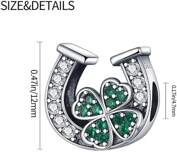 LNQOBU Ciondolo in argento 925 con Zirconia cubica per braccialetti e collane europei Pandora - immagine 4