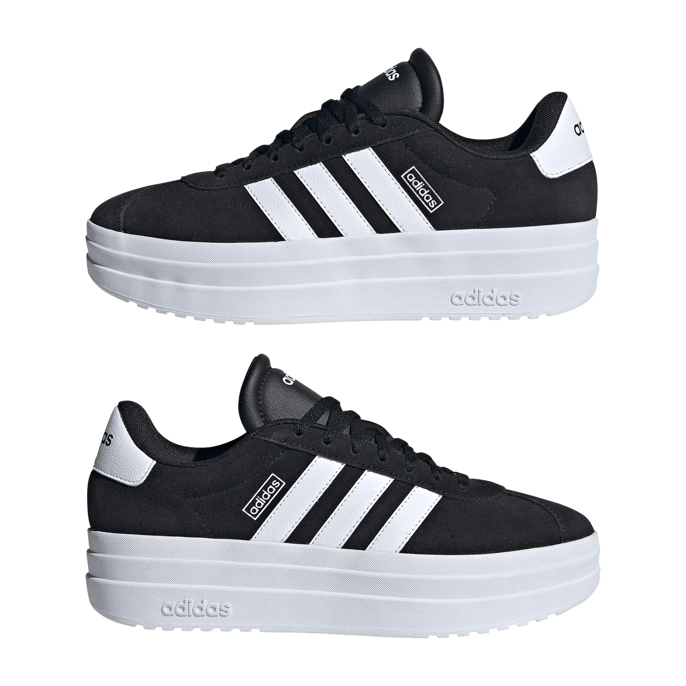 adidas VL Court Bold Trainers - Core Black Cloud White - EU 36 2/3 - immagine 8
