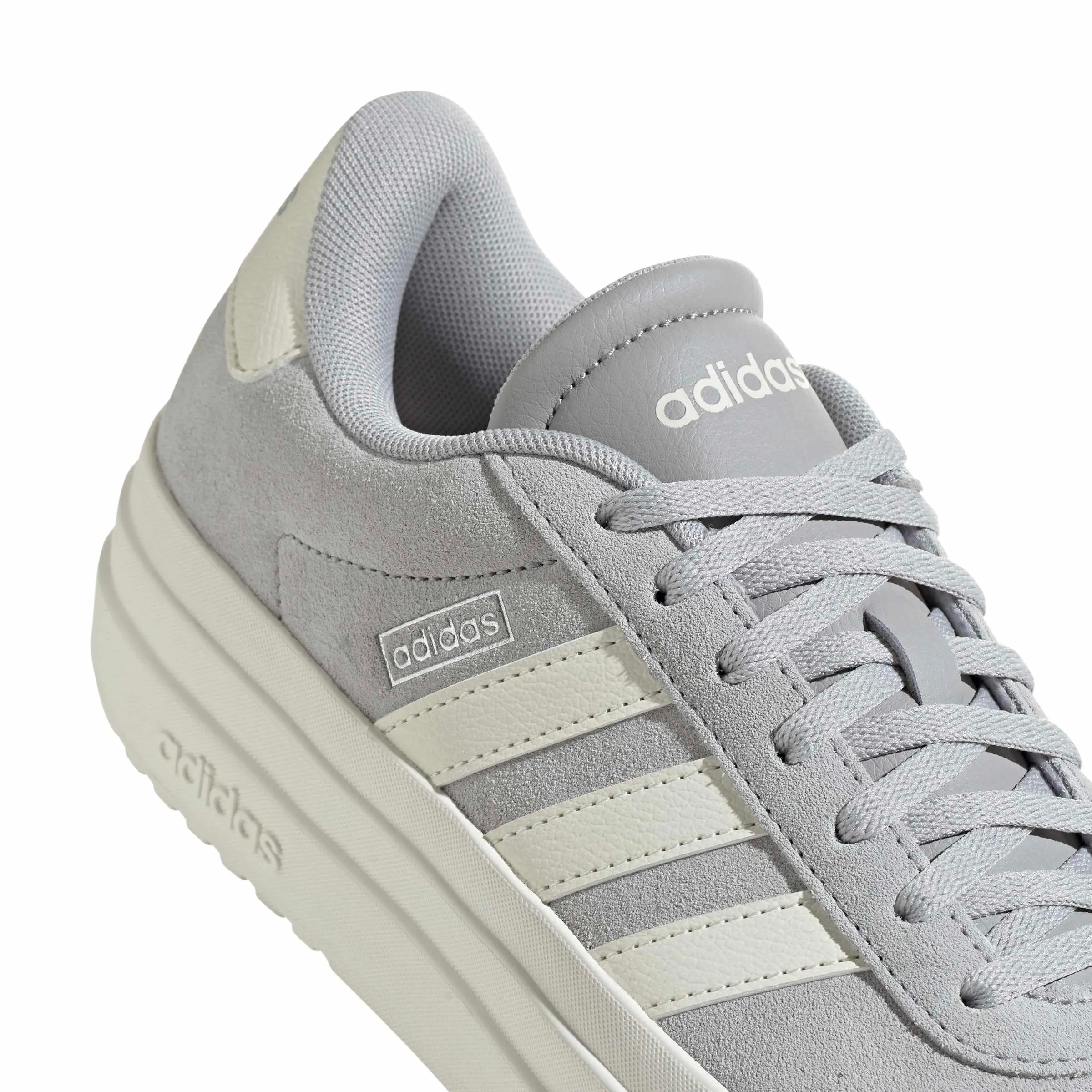 adidas VL Court Bold Shoes, Grey Two/Off White/Core White, 40 2/3 EU - immagine 7