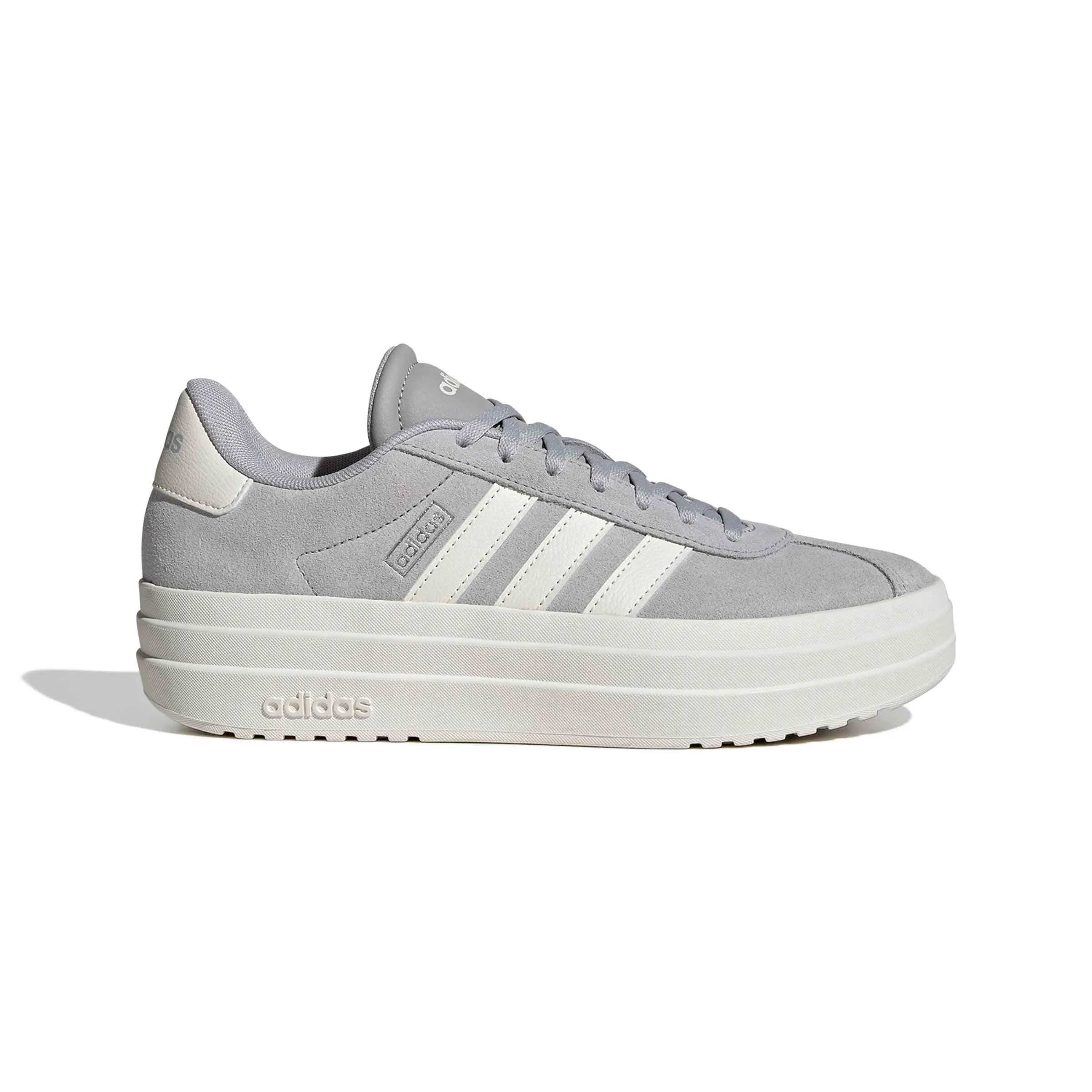 Adidas VL Court Bold Case Women's Shoes, Grey Two/Off White/Core White, 39 1/3 EU - immagine 2
