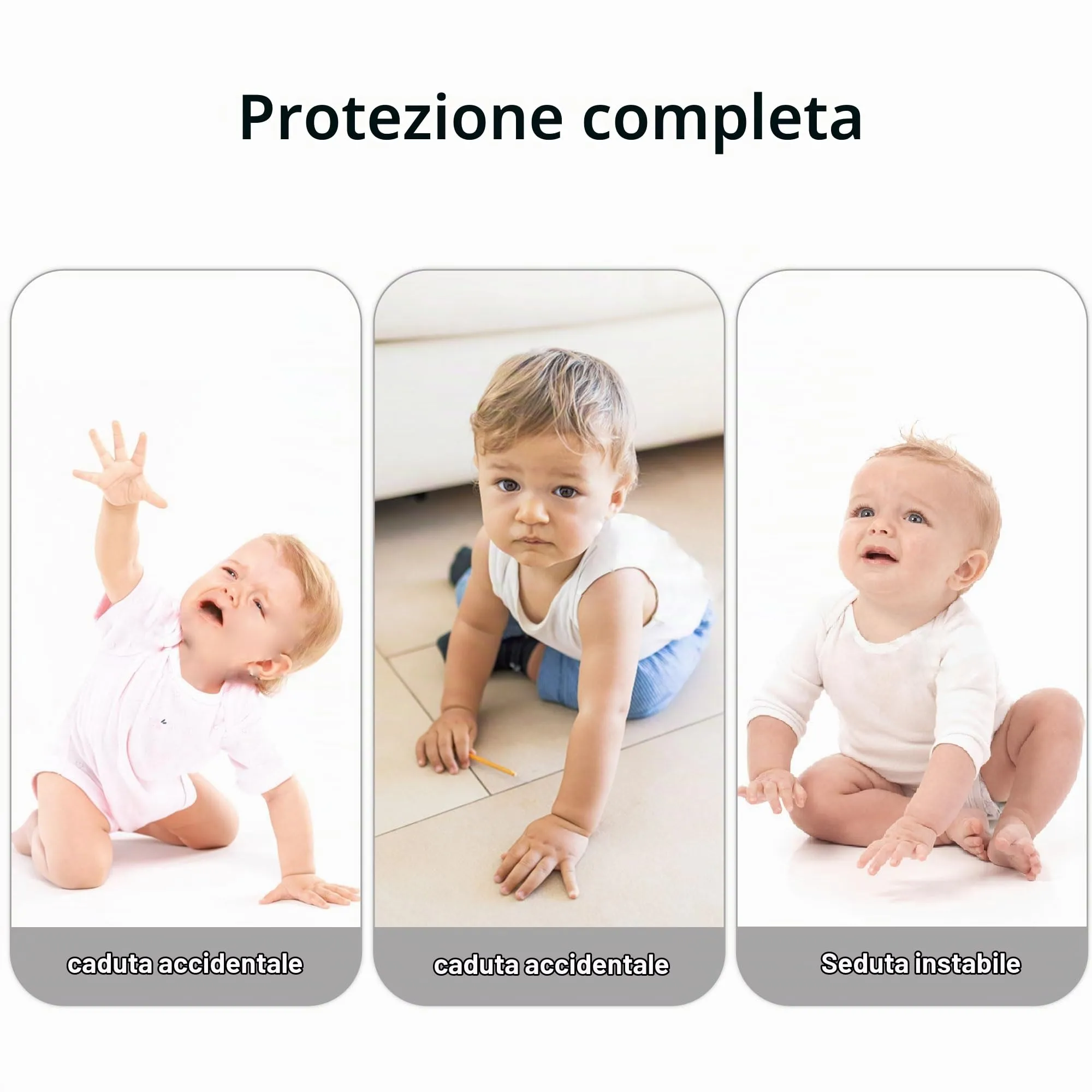 JUNUNDJING Caschetto Primi Passi per Bambini da 6 a 36 Mesi, Volpe grigia - immagine 5