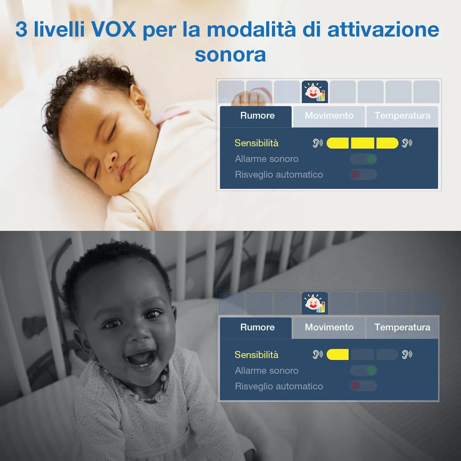 VTech VM5254 Baby Monitor con Telecamera, Schermo LCD a Colori da 5 Pollici, Visione Notturna, Comunicazione Bidirezionale, Ninne Nanne e Luce Notturna - immagine 9