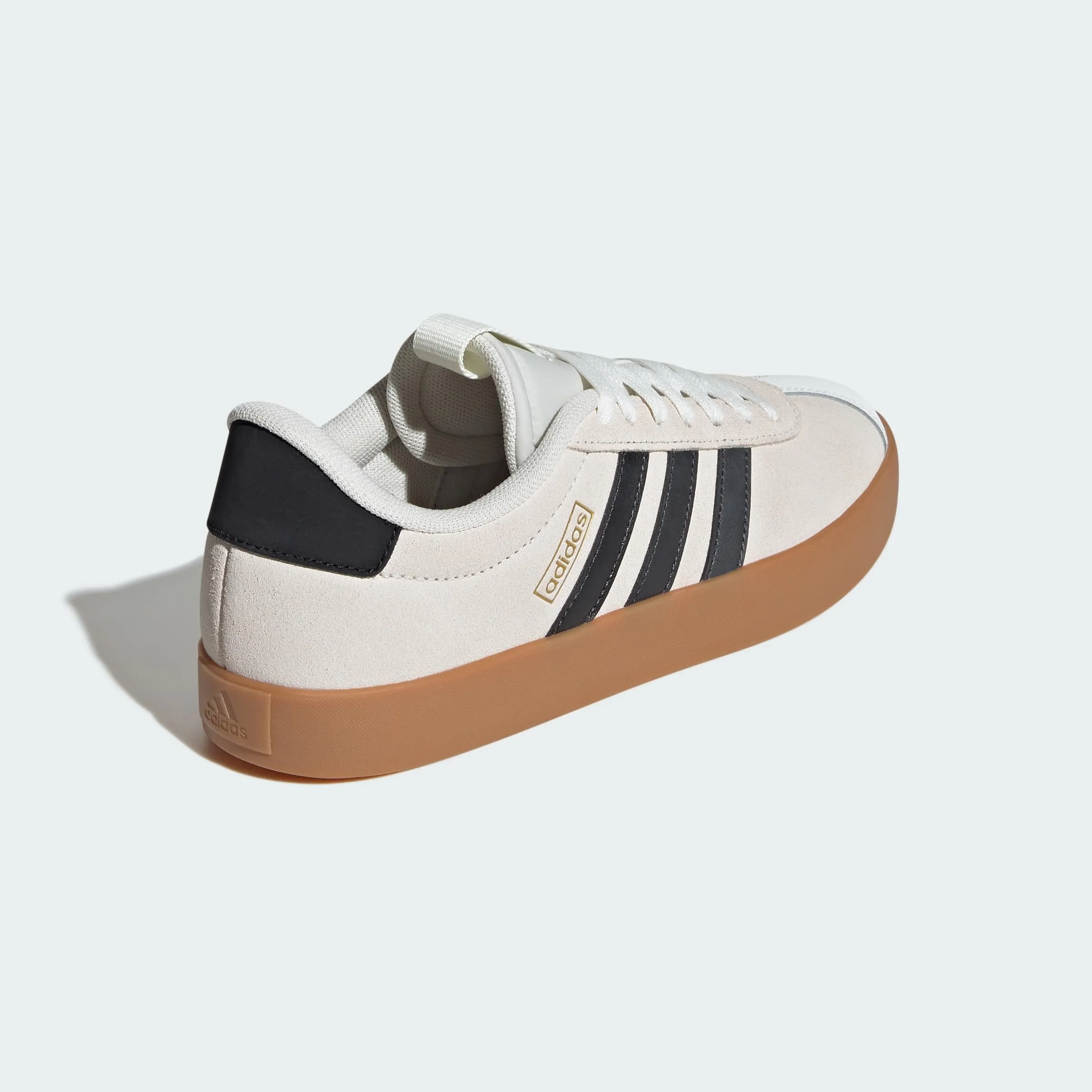 adidas VL Court 3.0 Shoes, Off White/Grey Six/Gold Metallic, 40 2/3 EU - immagine 8