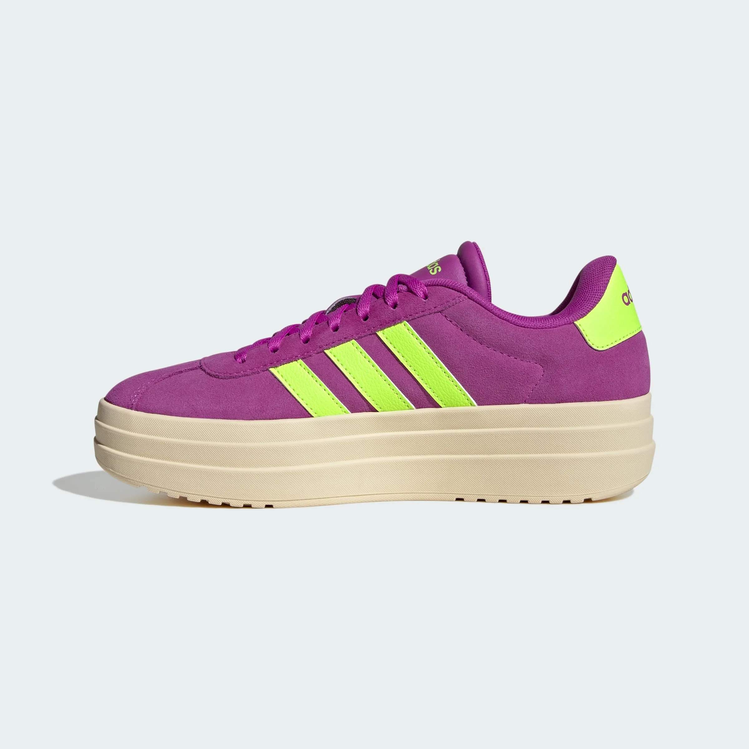 adidas VL Court Bold Shoes, Flash Pink/Lucid Lemon/Silver Metallic, 37 1/3 EU - immagine 2
