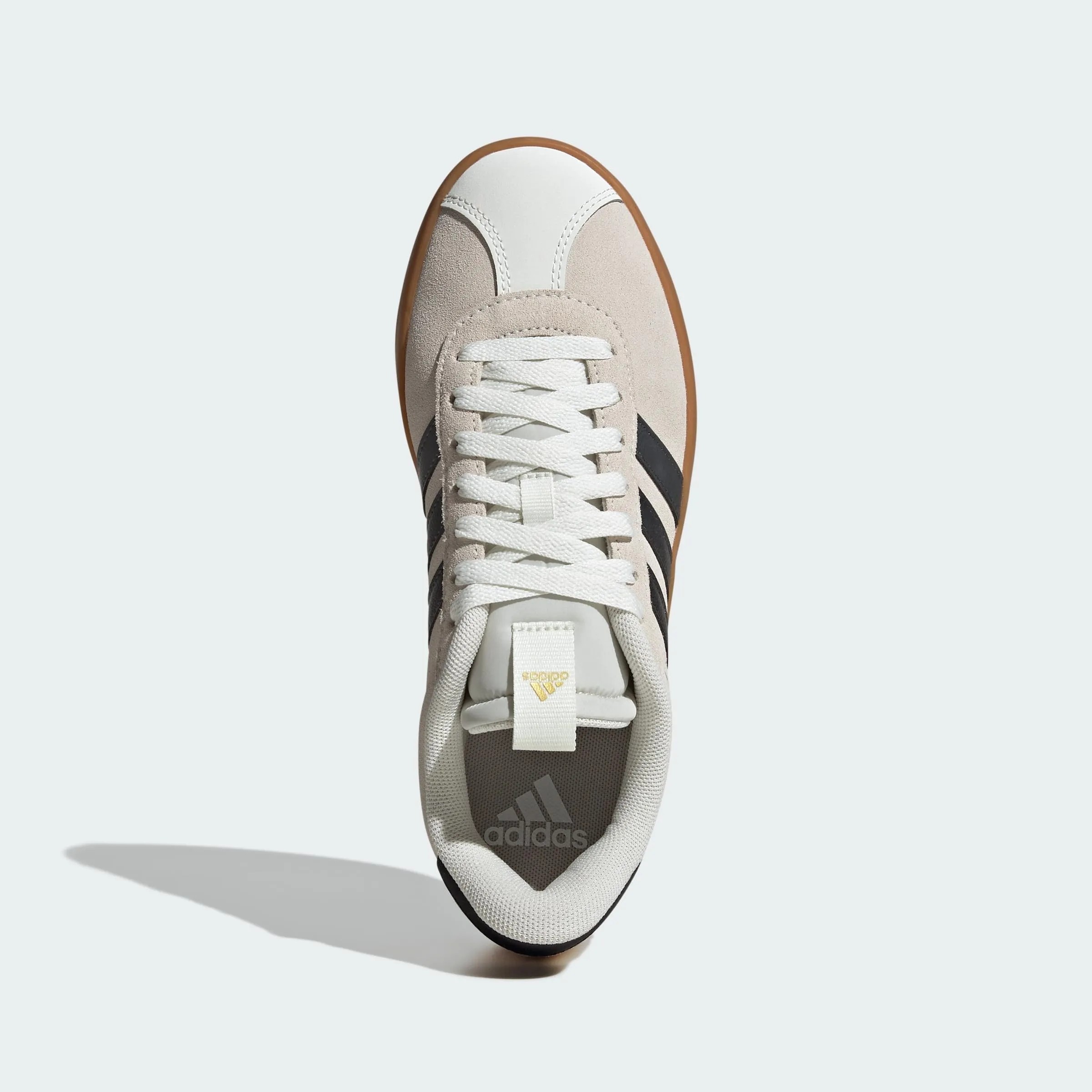 adidas VL Court 3.0 Women's Shoes, Off White/Grey Six/Gold Metallic, 40 EU - immagine 5